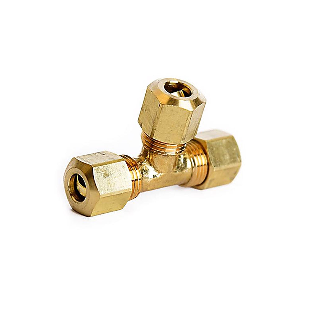 ATC - 6JC126310701015 - 1/4 In. Compression X 1/4 In. D Compression Yellow Brass Tee