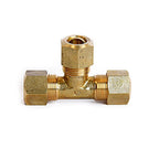 ATC - 6JC126310701018 - 3/8 In. Compression X 3/8 In. D Compression Yellow Brass Tee