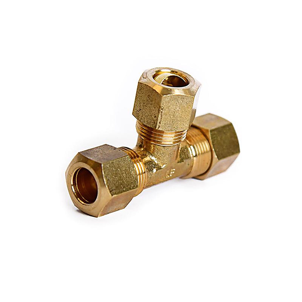 ATC - 6JC126310701018 - 3/8 In. Compression X 3/8 In. D Compression Yellow Brass Tee
