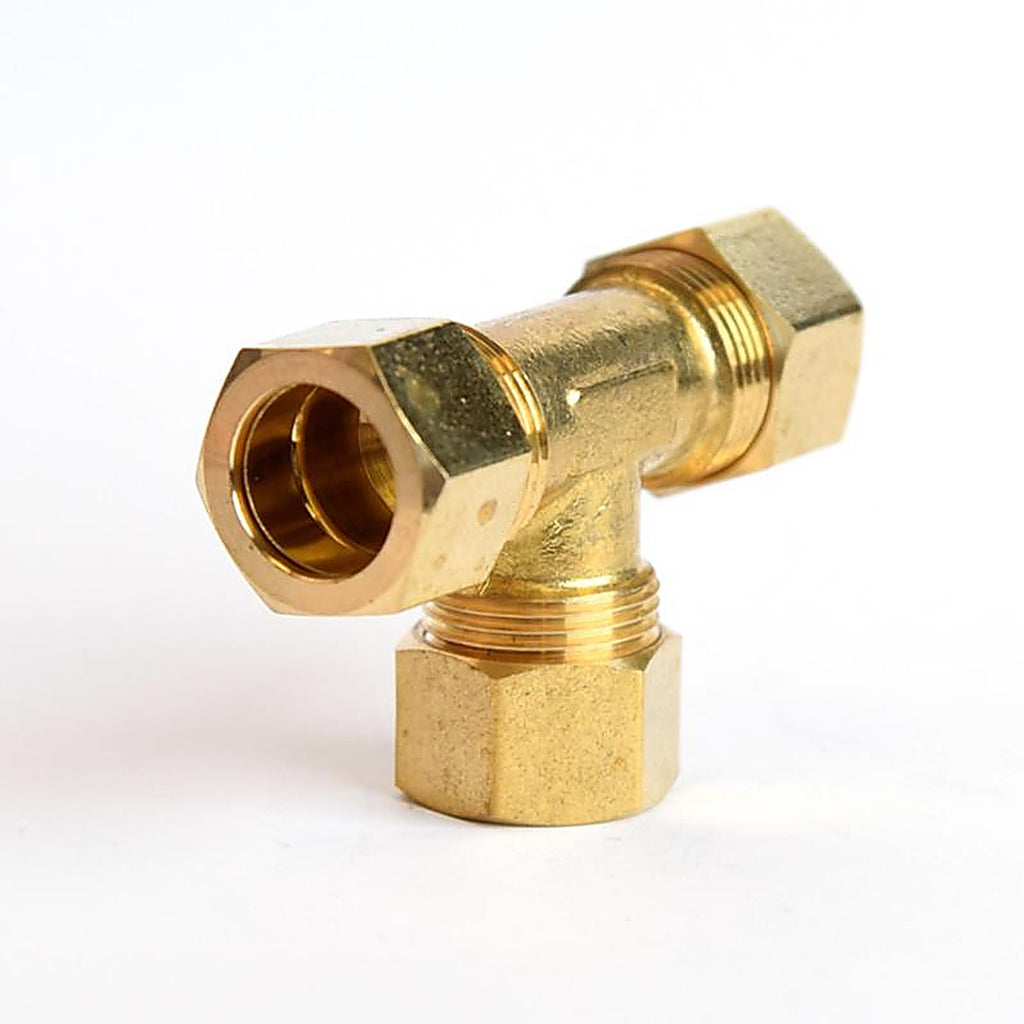 ATC - 6JC126310701020 - 5/8 In. Compression X 5/8 In. D Compression Yellow Brass Tee