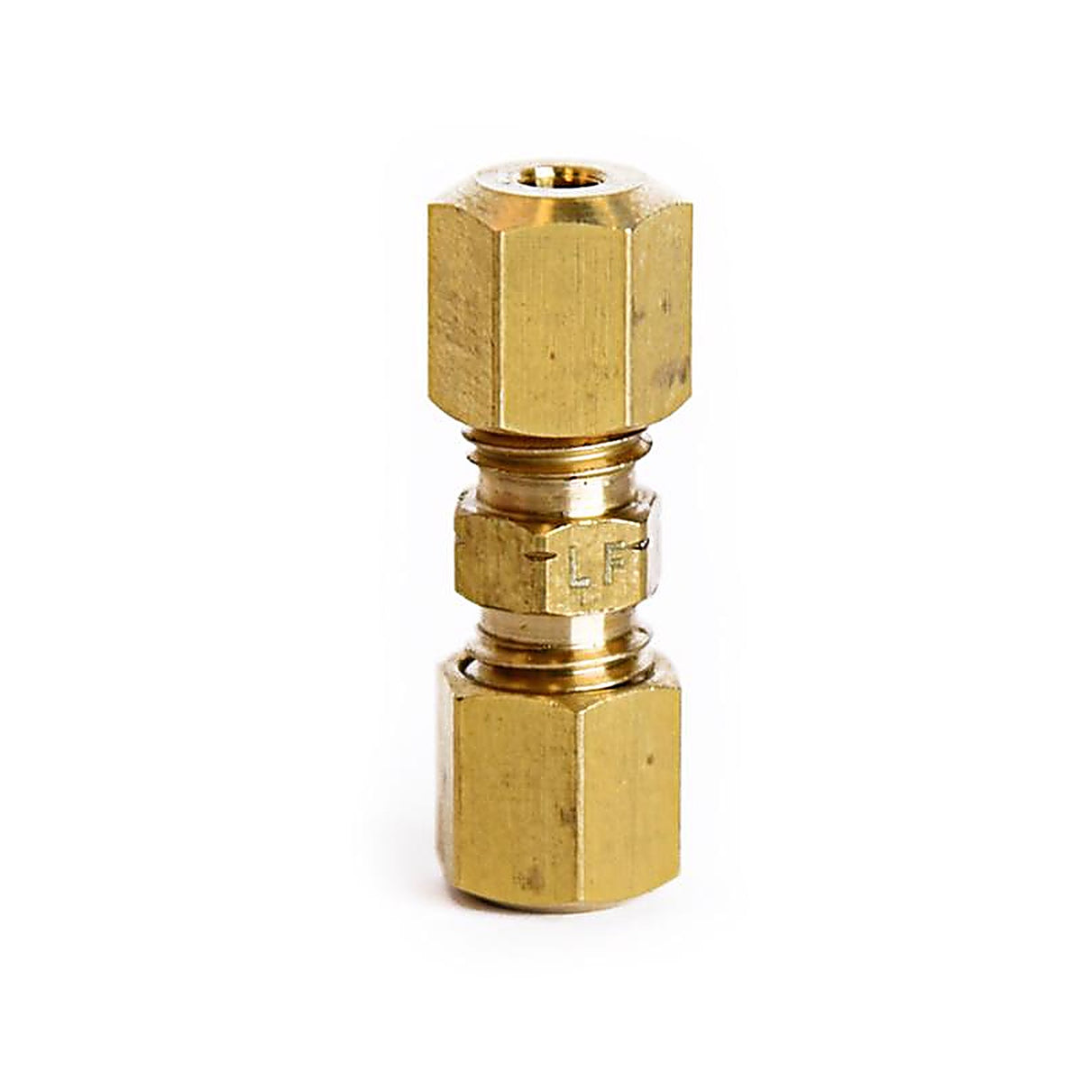 ATC - 6JC120110701045 - 1/8 In. Compression X 1/8 In. D Compression Yellow Brass Union