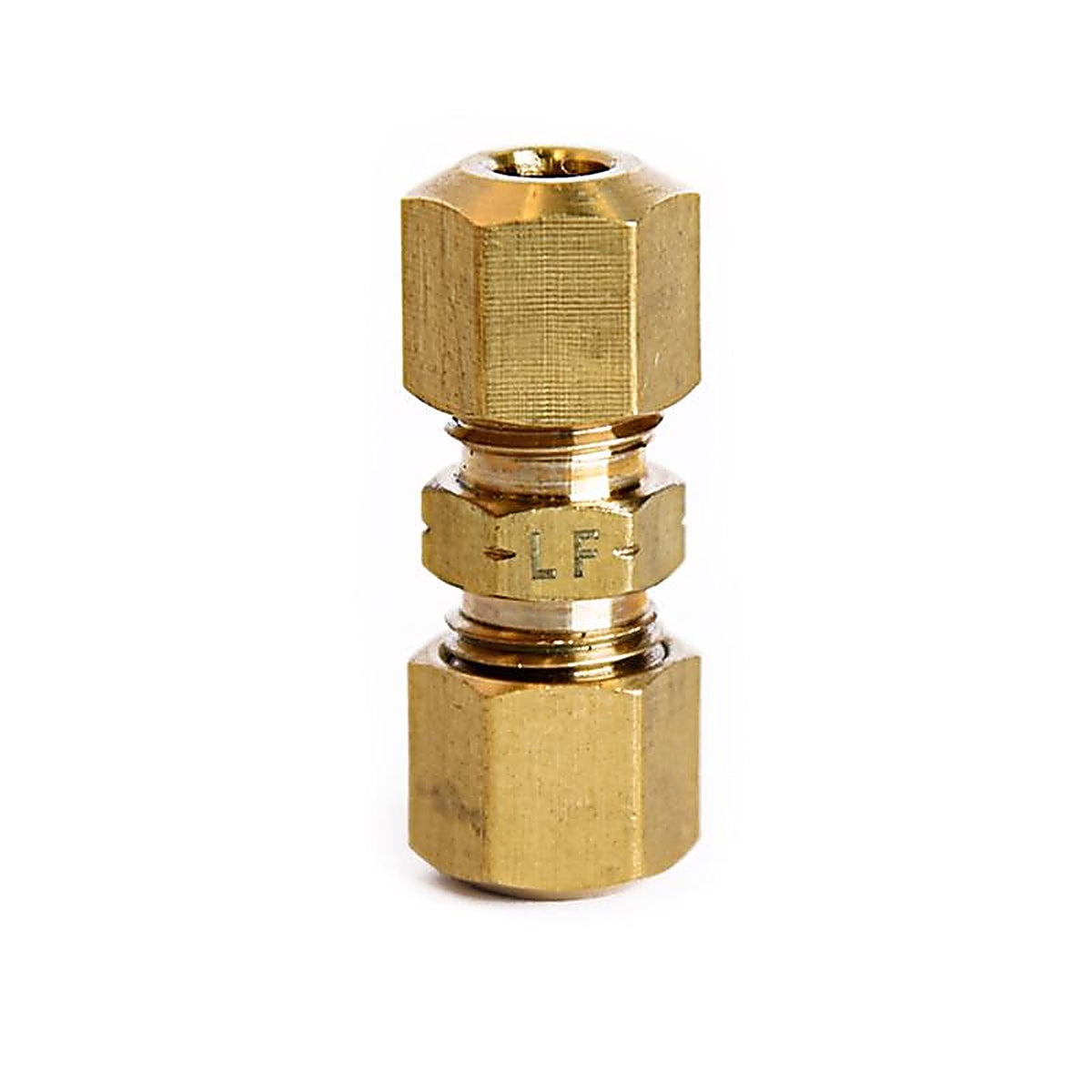ATC - 6JC120110701046 - 3/16 In. Compression X 3/16 In. D Compression Yellow Brass Union