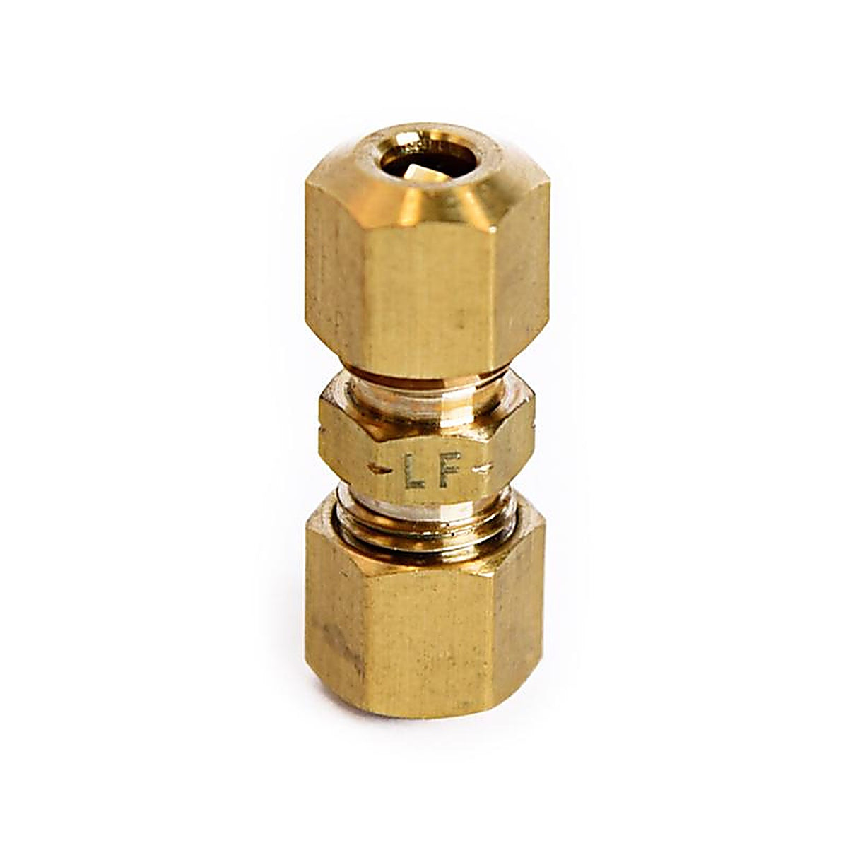 ATC - 6JC120110701046 - 3/16 In. Compression X 3/16 In. D Compression Yellow Brass Union