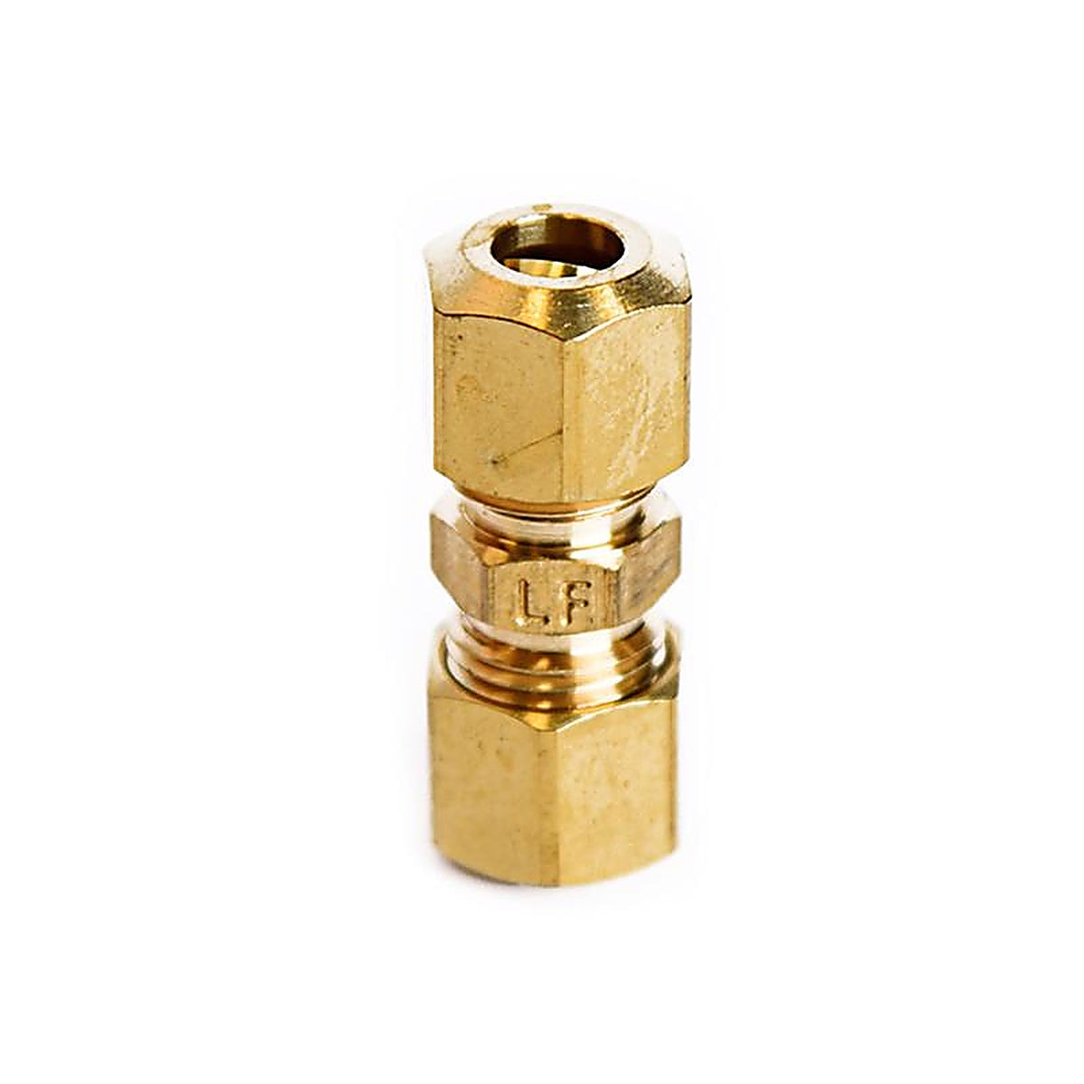 ATC - 6JC120110701047 - 1/4 In. Compression X 1/4 In. D Compression Yellow Brass Union