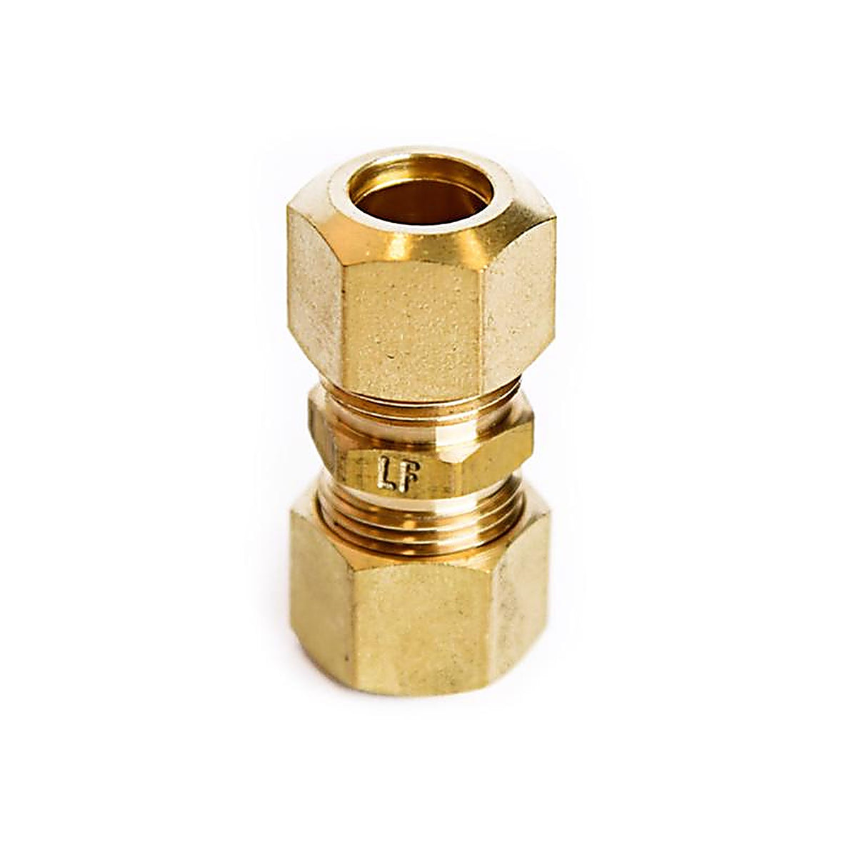 ATC - 6JC120110701051 - 3/8 In. Compression X 3/8 In. D Compression Yellow Brass Union