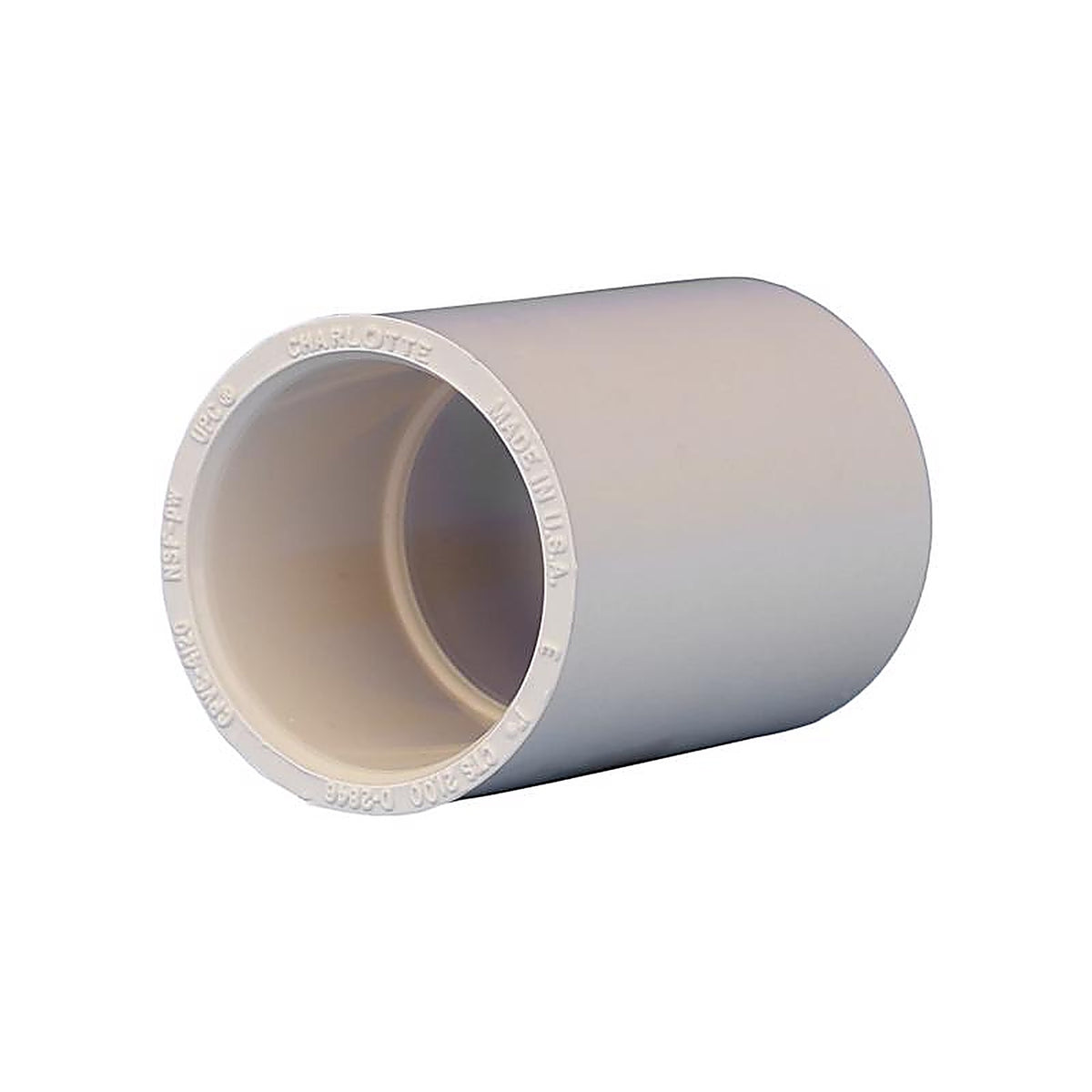 Charlotte Pipe CTS021001000 FlowGuard 1 in. Slip x 1 in. Dia. Slip CPVC Coupling