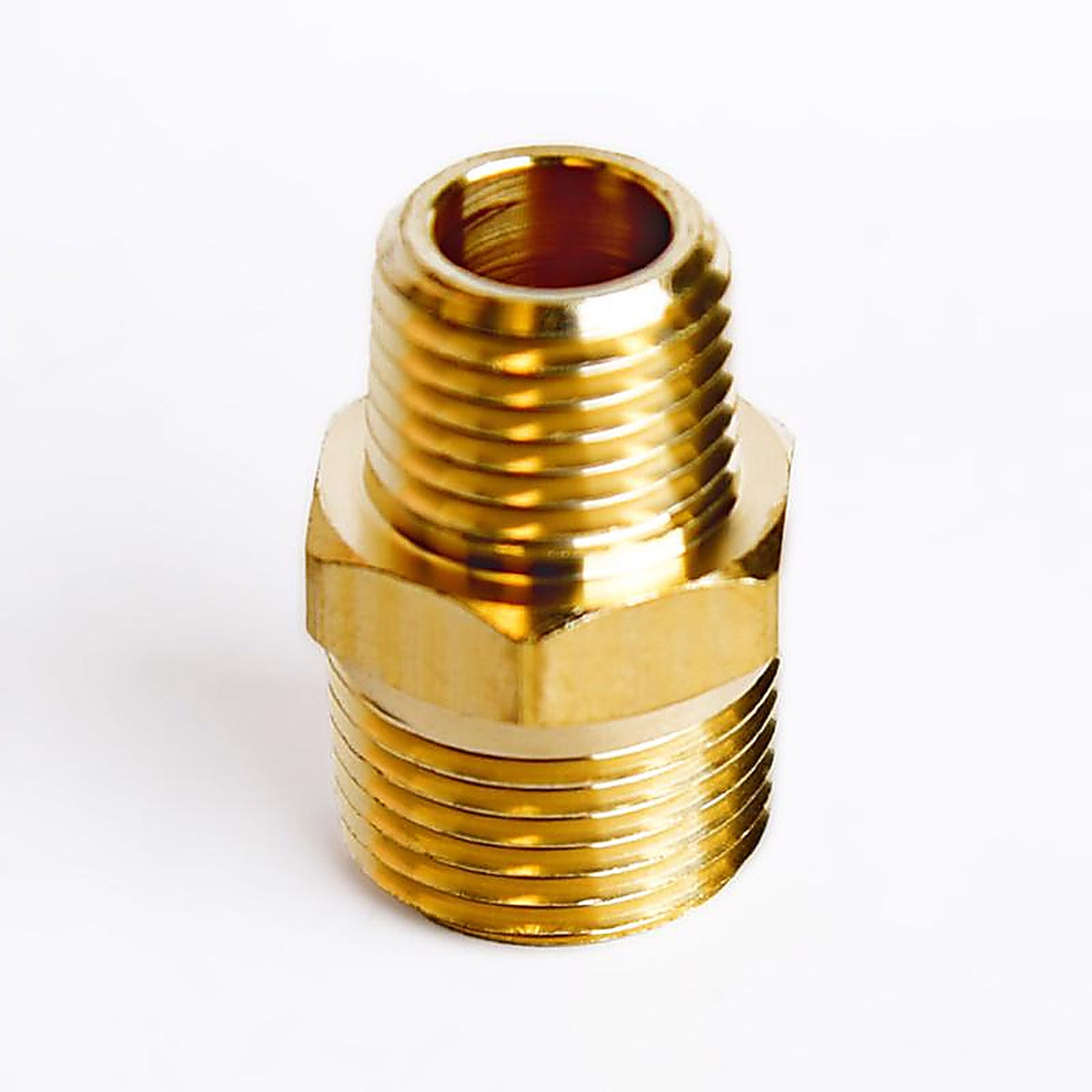 ATC - 6JC101010721015 - 3/8 In. MPT X 1/4 In. D MPT Brass Reducing HEX Nipple