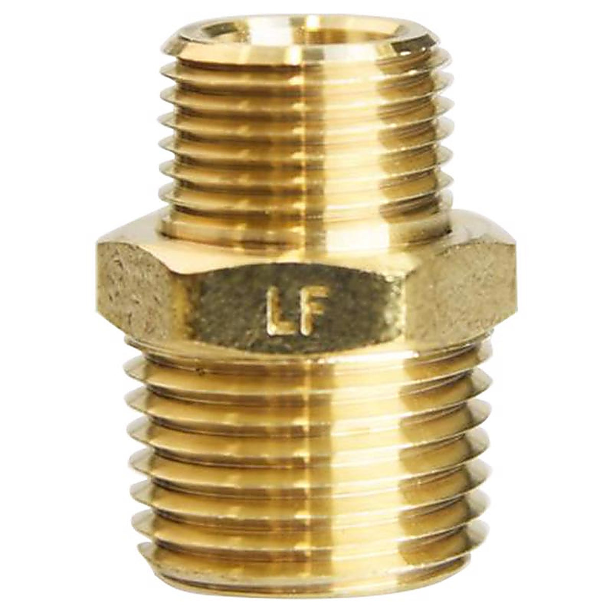 ATC - 6JC101010721018 - 1/2 In. MPT X 3/8 In. D MPT Brass Reducing HEX Nipple