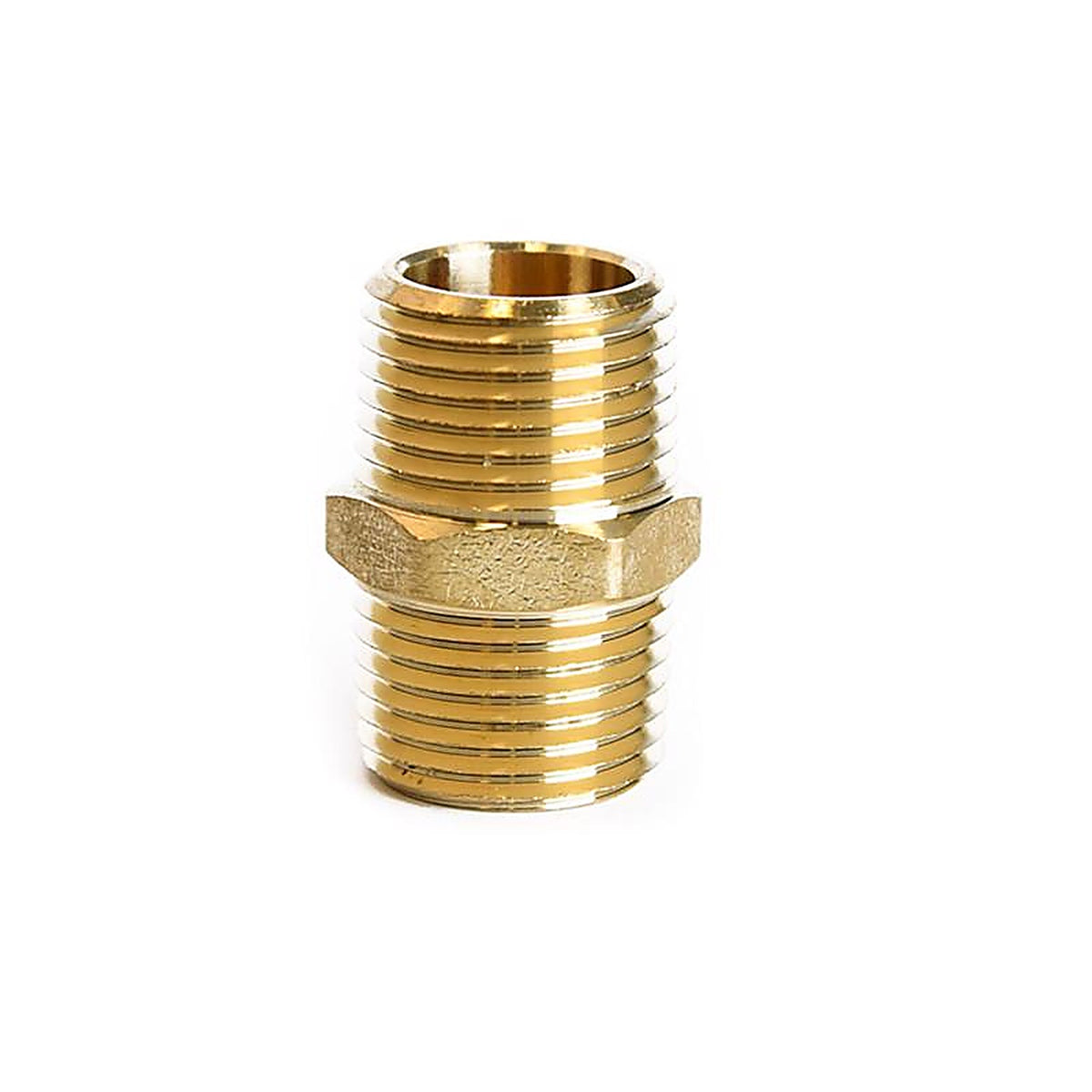 ATC - 6JC101010721019 - 1/2 In. MPT X 1/2 In. D MPT Brass HEX Nipple