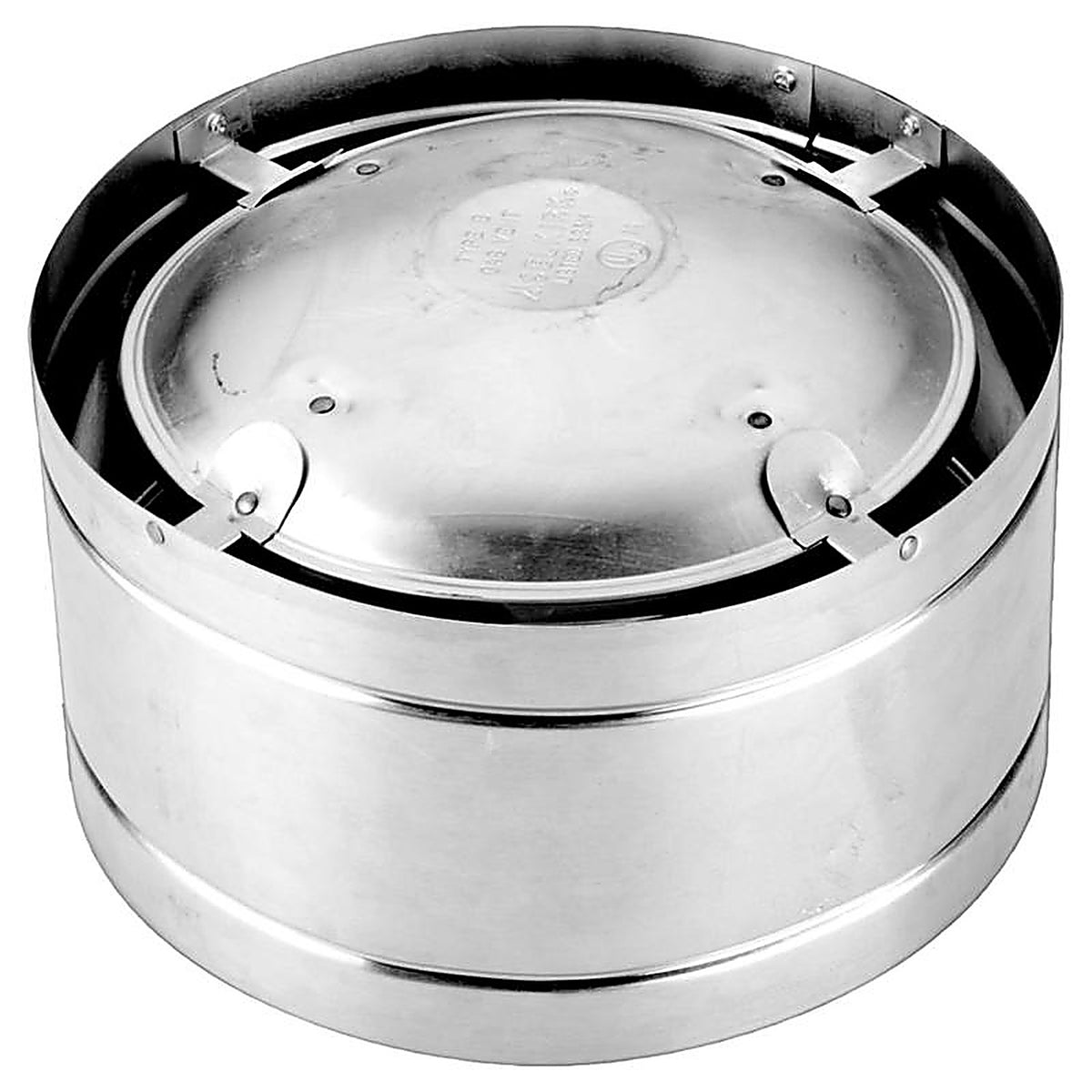 Selkirk - 104802 - 4 In. D X 10 In. L Aluminum/Galvanized Steel Hi-Wind Top