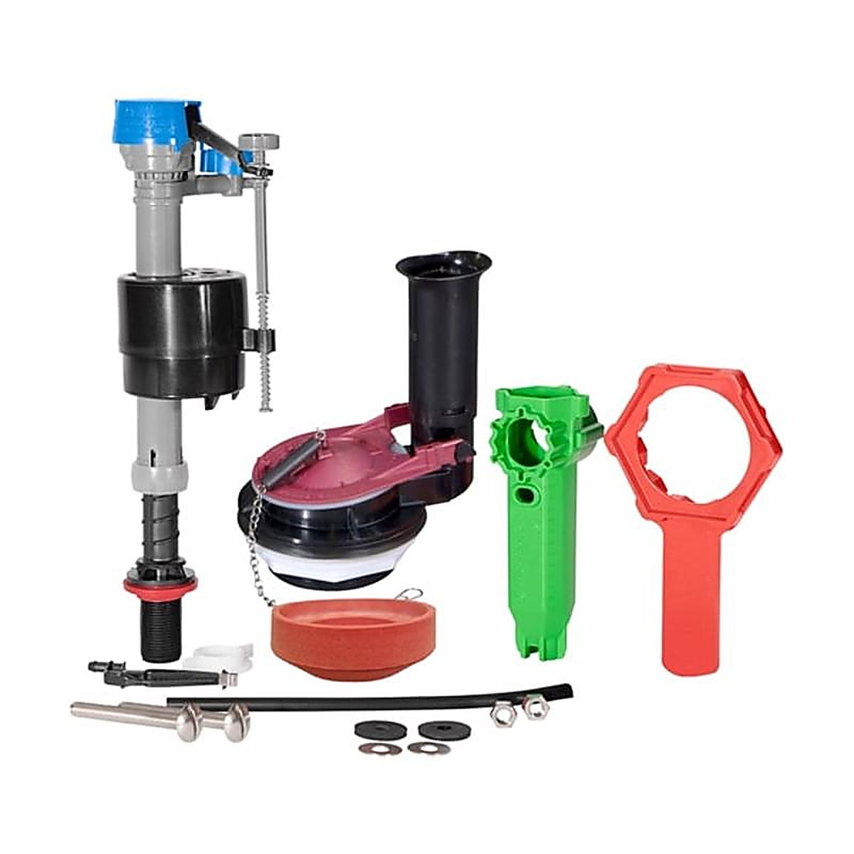 Fluidmaster - K-400H-038-T4 - Everything Toilet Repair Kit Multicolored Metal/Plastic for Universal