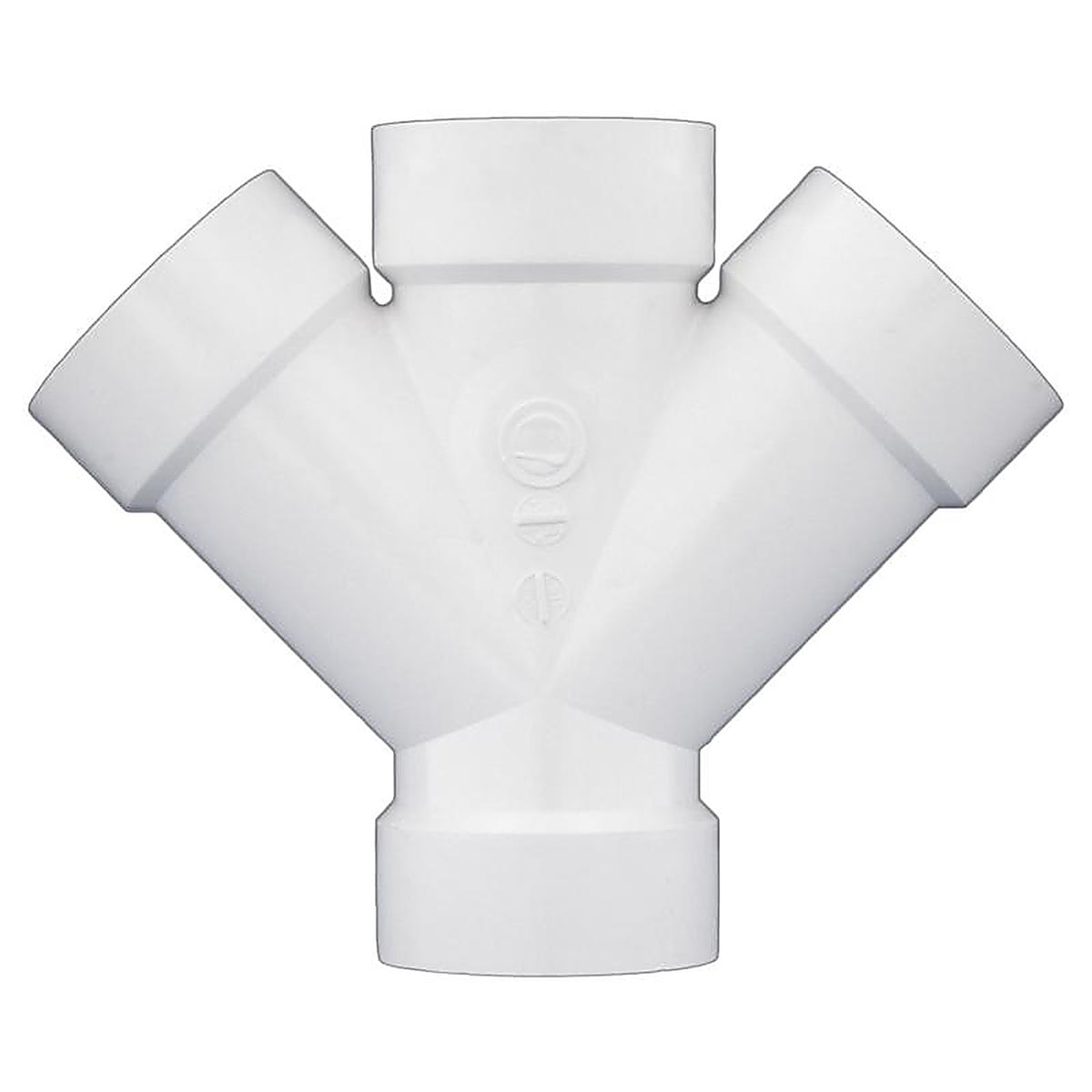 Charlotte Pipe - PVC006111000 - Schedule 40 3 In. Hub X 3 In. D Hub PVC Double Wye 1 Pack
