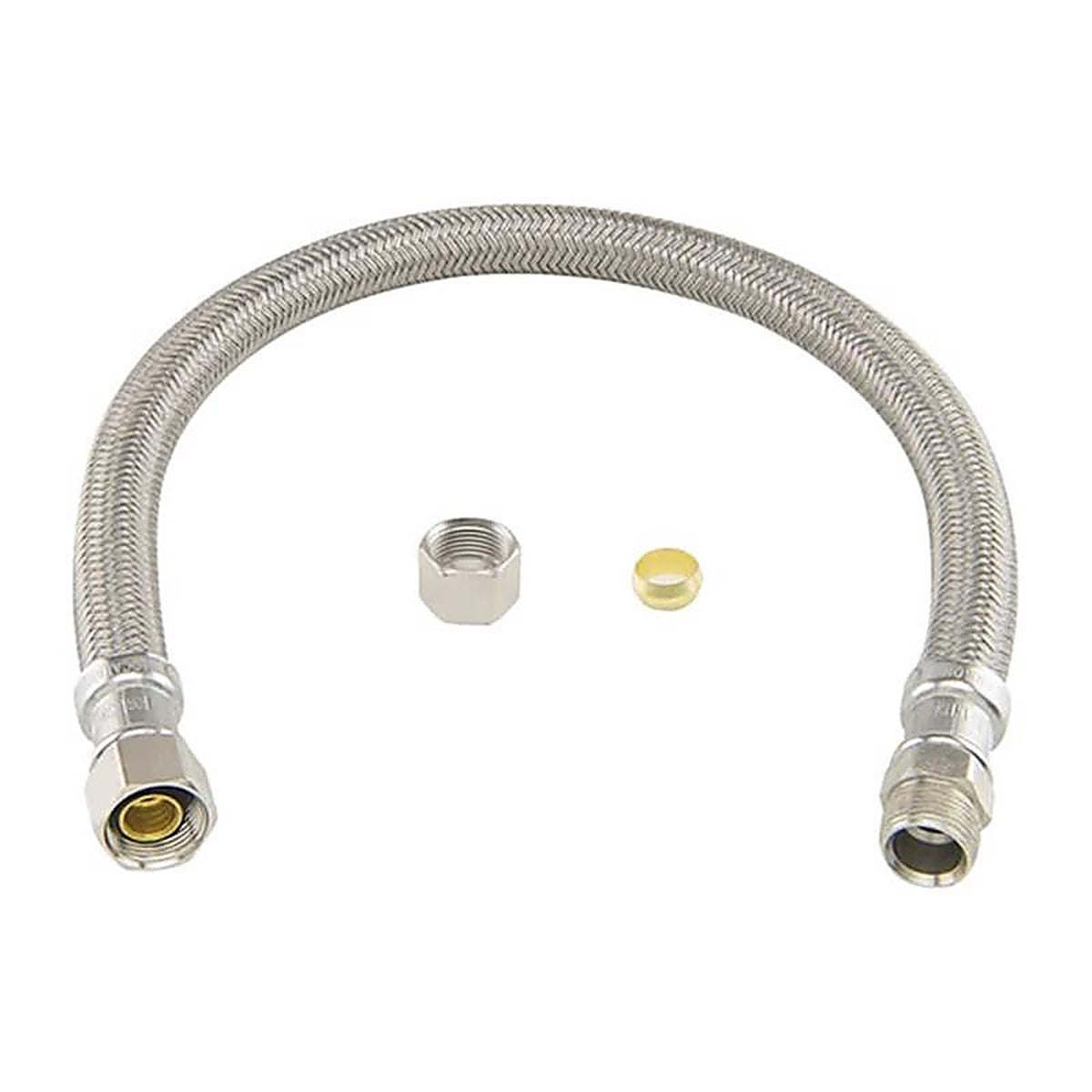 Brasscraft - B1-20KC F - Speedi Plumb Plus 3/8 In. Compression Piece X 3/8 In. D OD 20 In. Polymer Faucet Supply Line