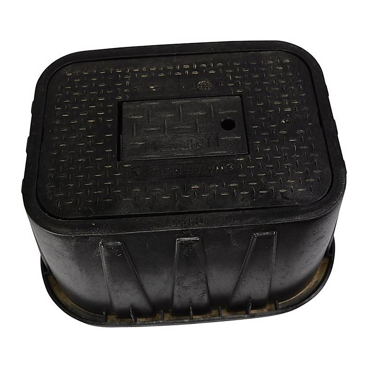NDS - D1200-DIRB - 19 In. W X 12 In. H Rectangular Valve Box with Cover Black