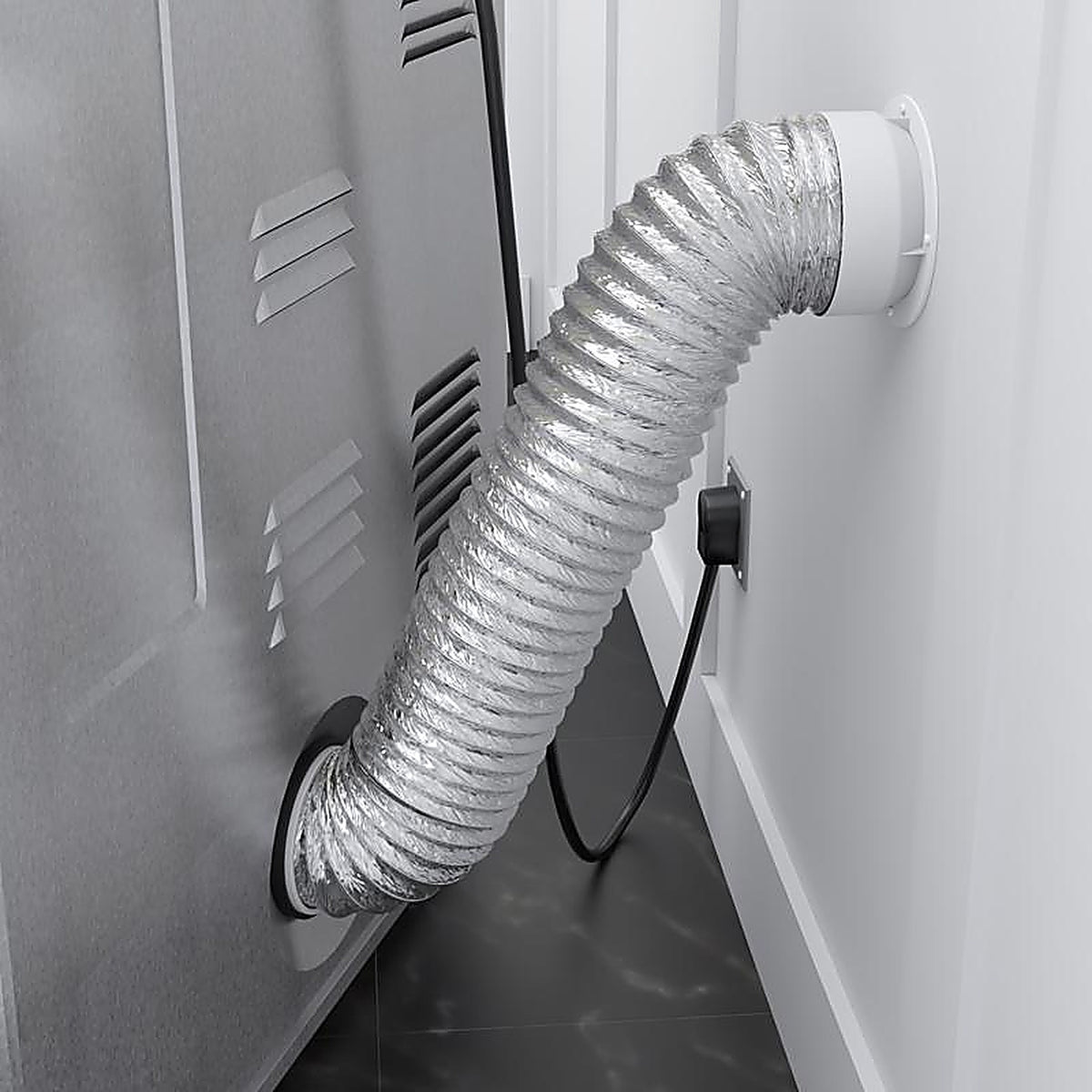 Imperial - VT0762 - Quick Connect 2 Ft. L X 4 In. D Silver/White Aluminum/Plastic Quick Connect Kit