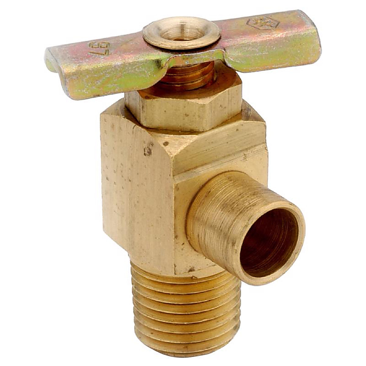 Anderson Metals - 59430-04AH - 1/4 In. X 1/4 In. MIP Brass Drain Cock Valve