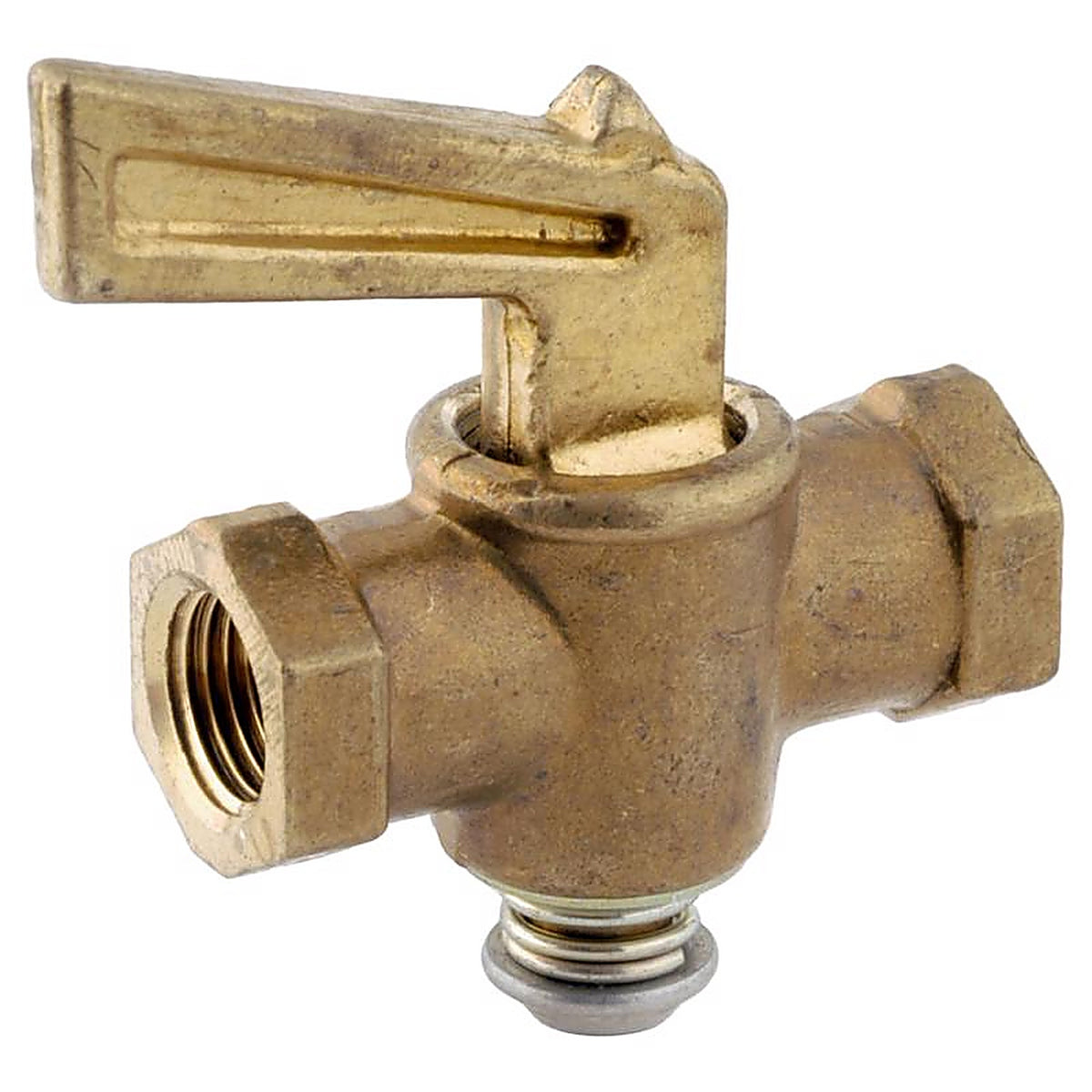 Anderson Metals - 59234-04AH - 1/4 In. Fip In. X 1/4 In. D Fip Brass Pipe Valve