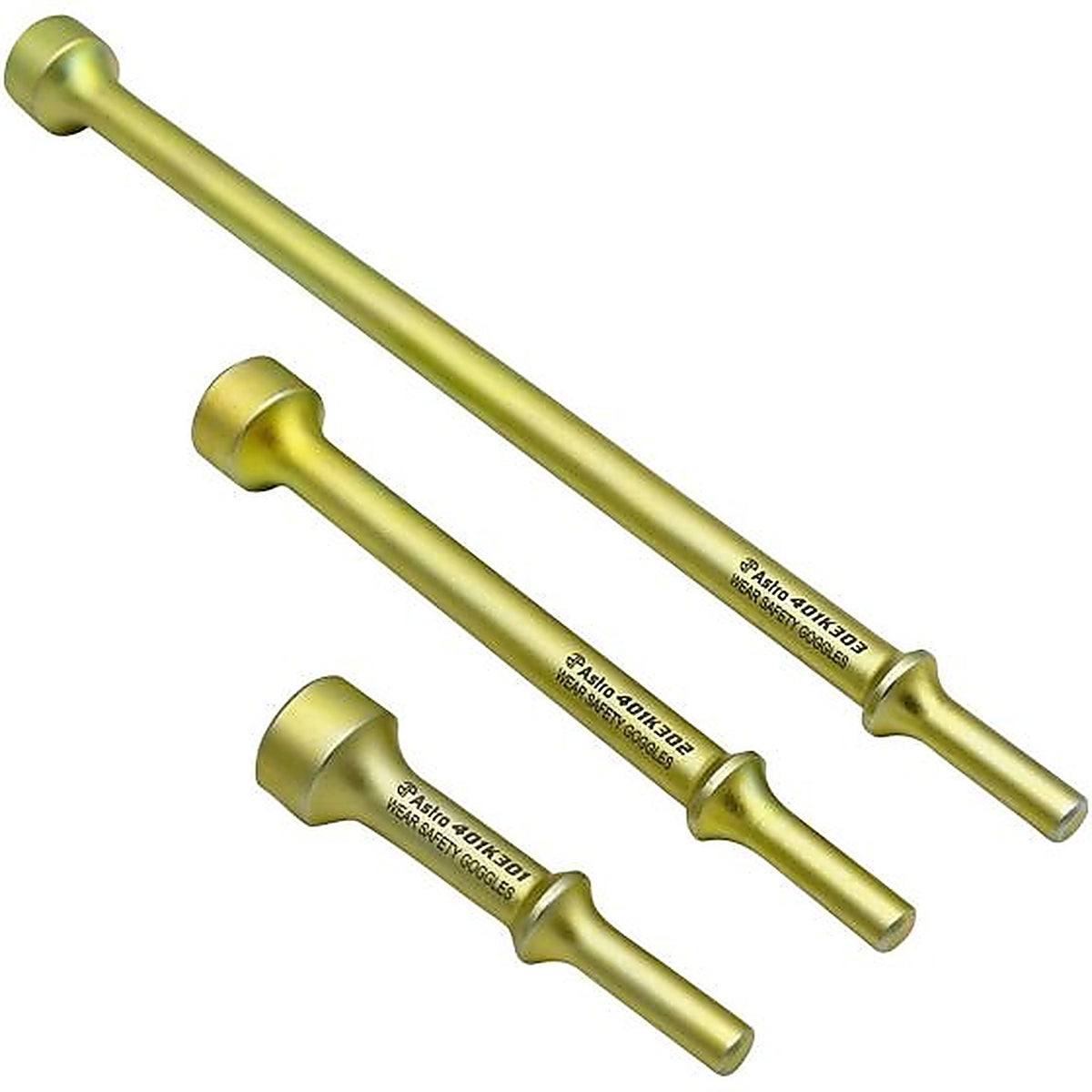 Astro Pneumatic - 401K3 - 3pc Heavy Duty Thor Air Hammer Bit Set .401 Shank