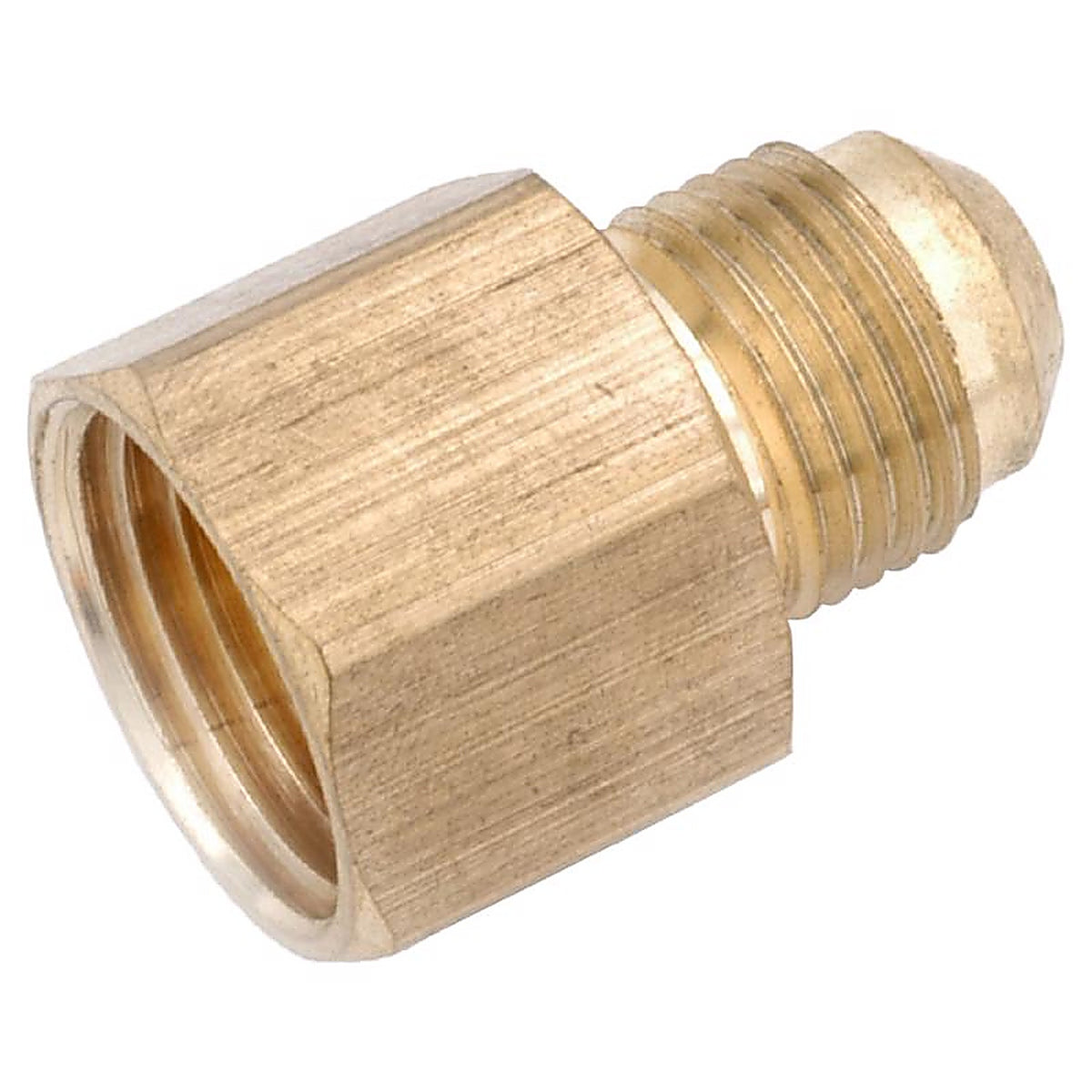 Anderson Metals - 754046-0608AH - 3/8 In. Flare In. X 1/2 In. D Fip Brass Coupling