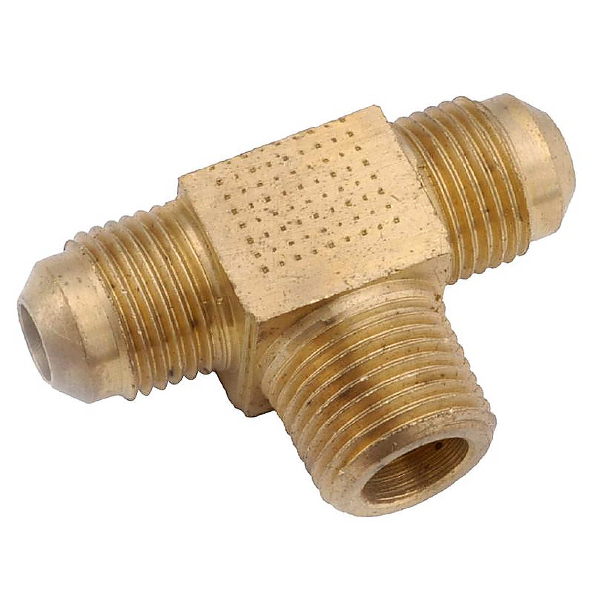Anderson Metals - 754045-0806AH - 1/2 In. Flare In. X 1/2 In. D Flare Brass Branch Flare Tee