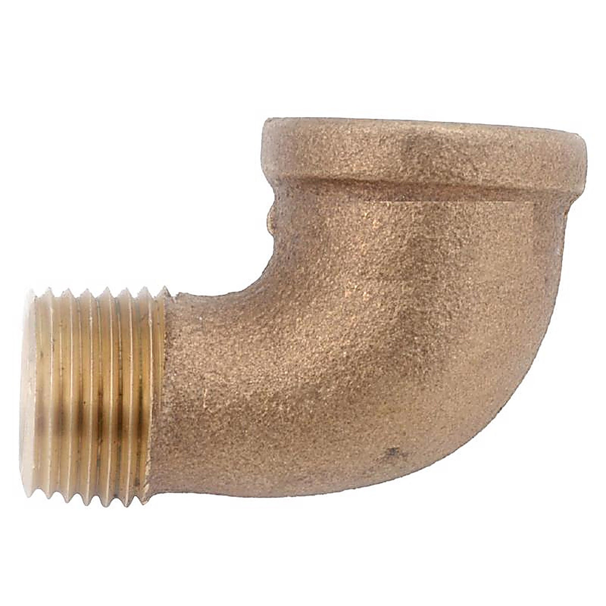 Anderson Metals - 738116-06AH - 3/8 In. Fip In. X 3/8 In. D MIP Brass 90 Degree Street Elbow