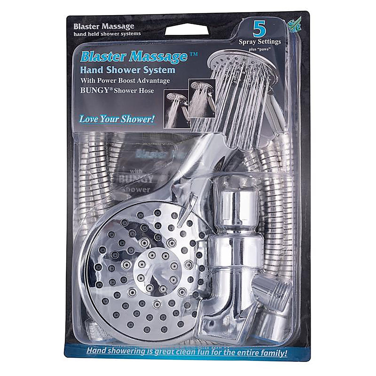 Whedon - BMH4C - Blaster Massage Chrome 5 Settings Handheld Showerhead 2 GPM