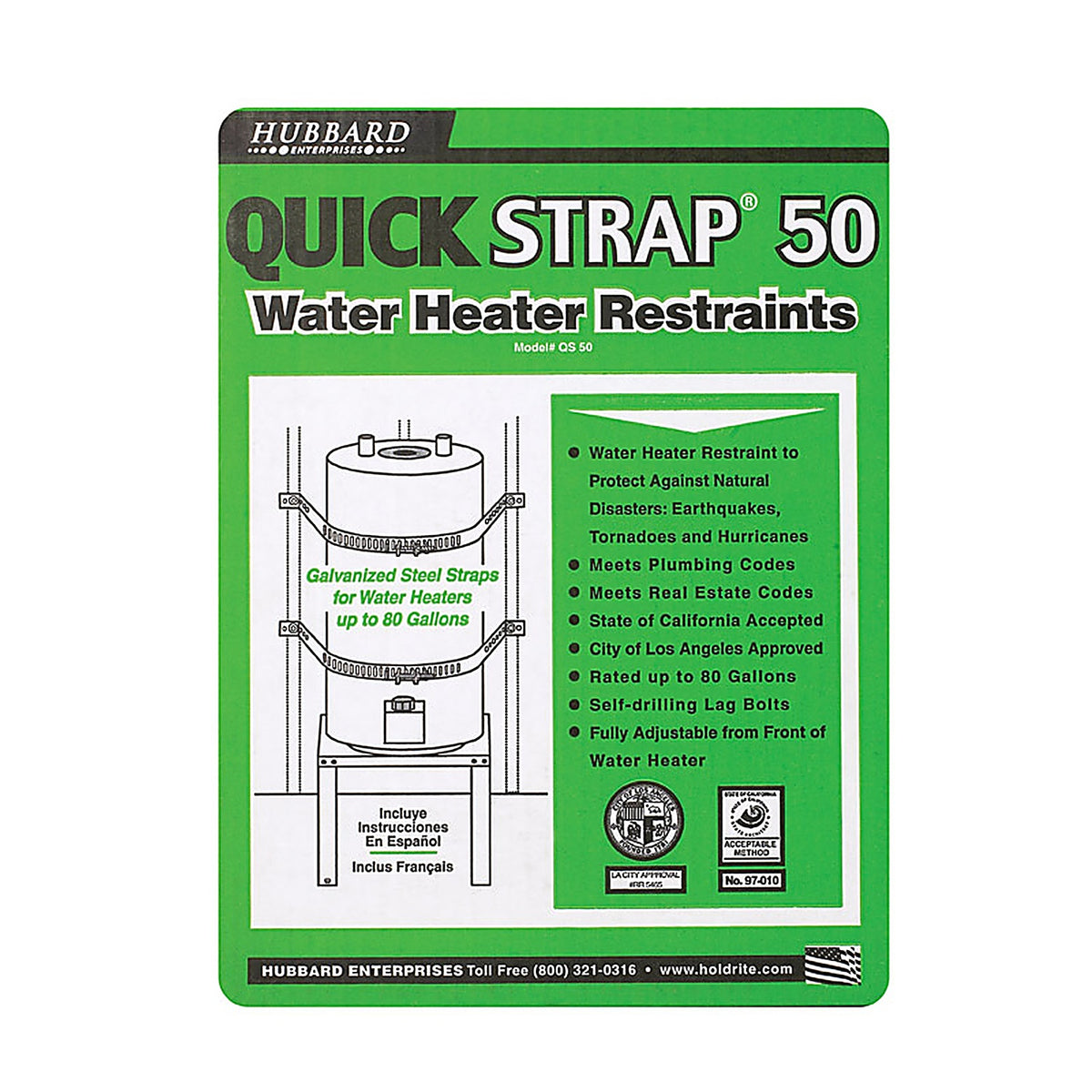 Sharkbite - QS-50 - Electric Water Heater Restraints