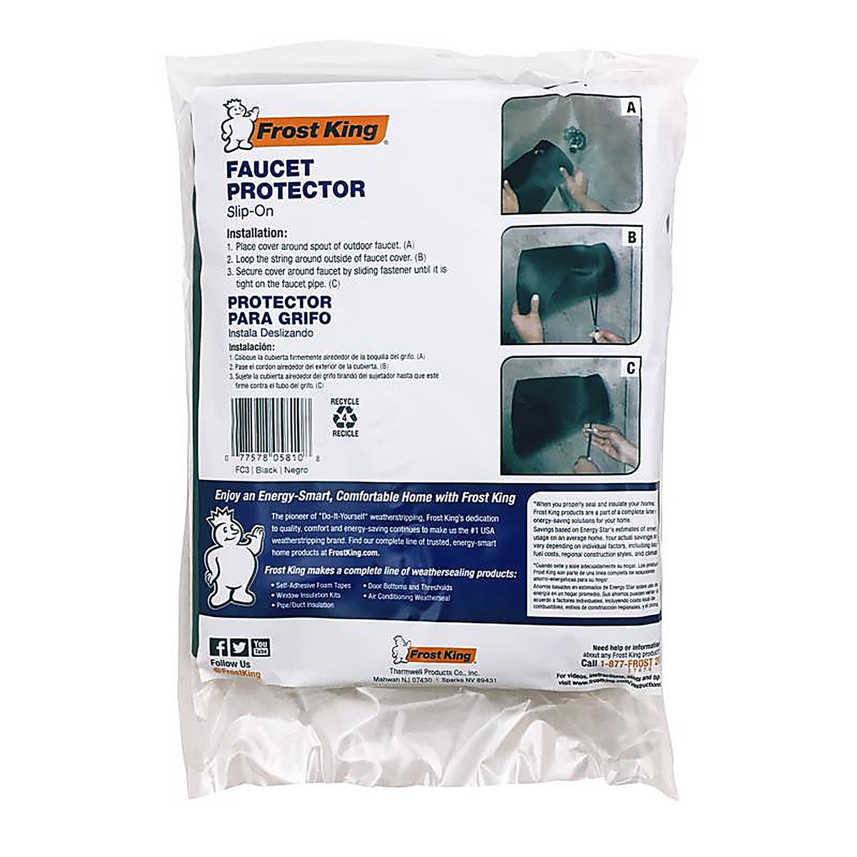Frost King - FC3 - Nylon Faucet Cover Protector