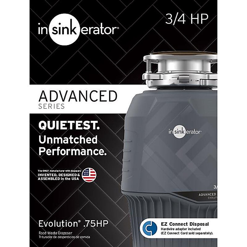 InSinkErator - 80021-ISE - Evolution 3/4 HP Continuous Feed Garbage Disposal