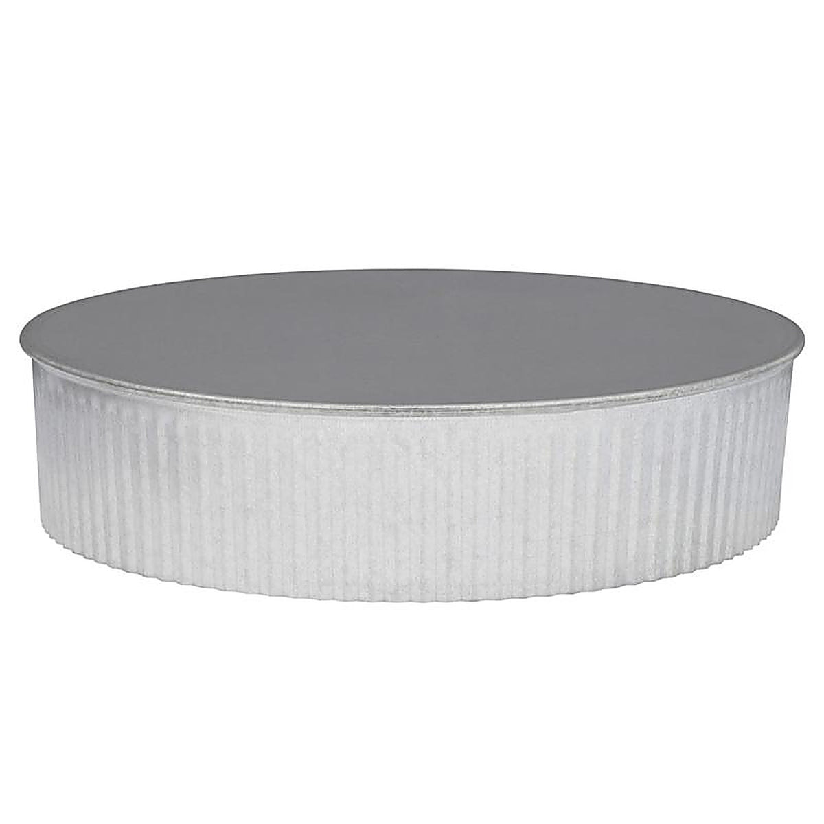 Imperial - GV0736 - 7 In. D Galvanized Steel Crimped Pipe End Cap
