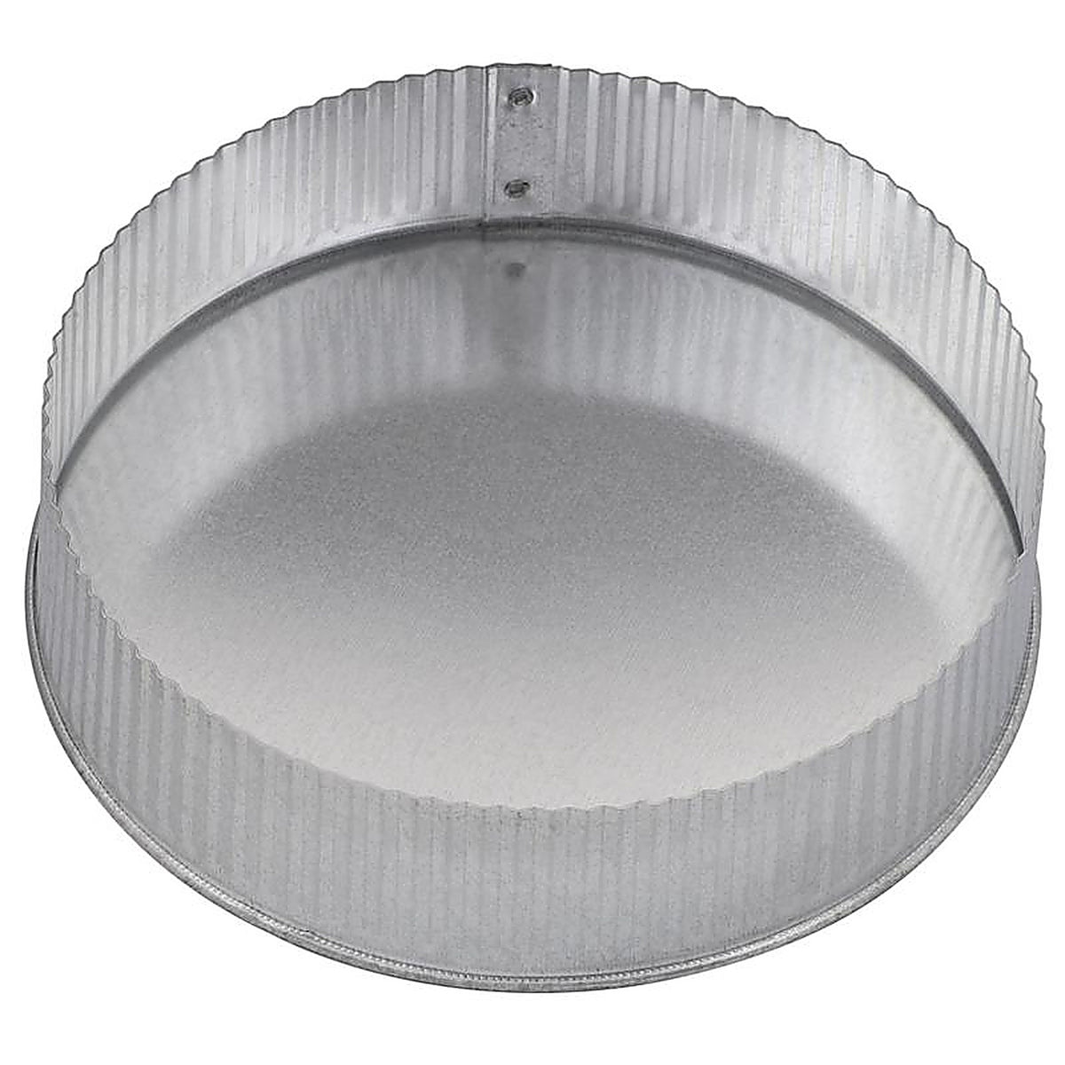 Imperial - GV0736 - 7 In. D Galvanized Steel Crimped Pipe End Cap