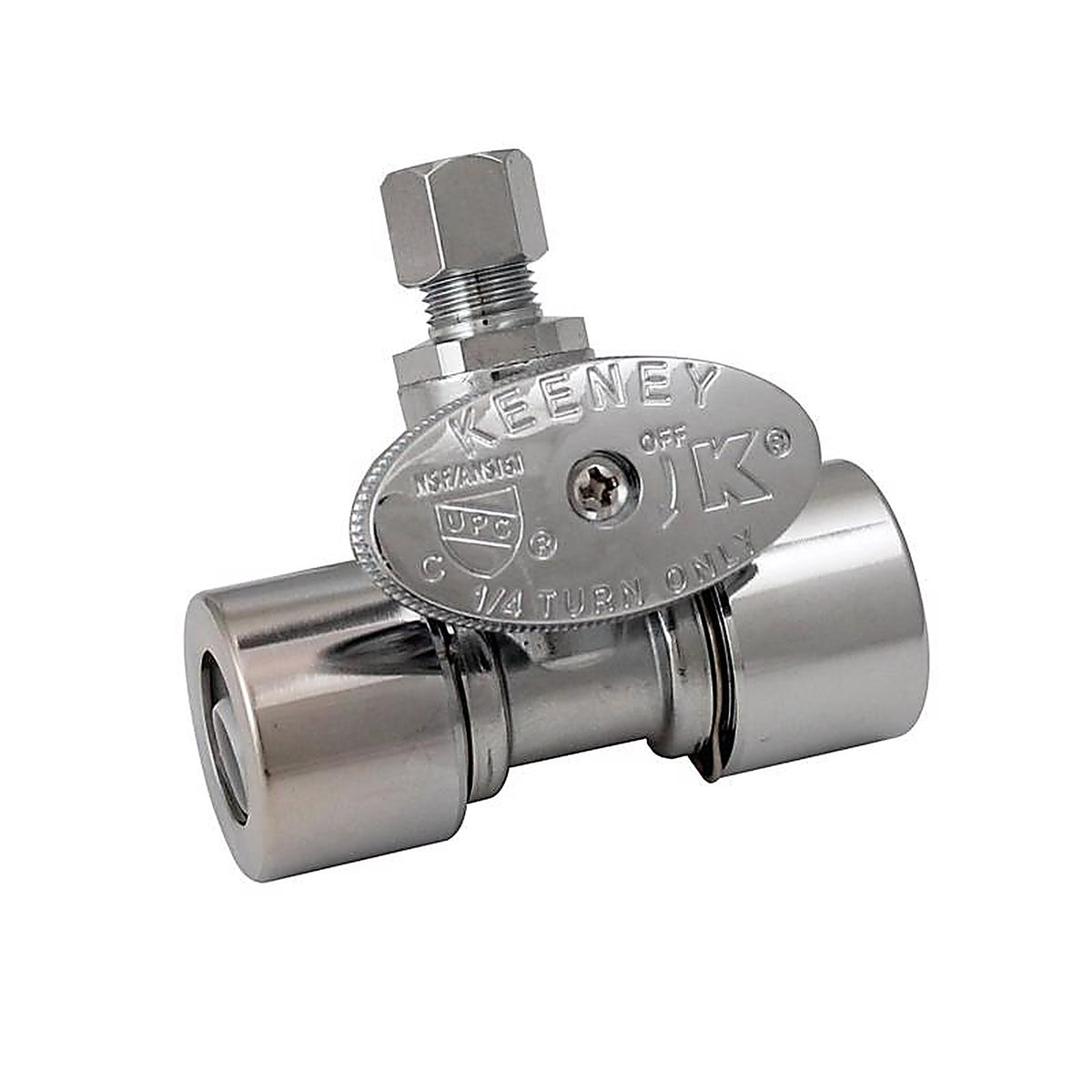 Keeney - K2801PCPO - 1/2 In. Brass Chrome 1/4 In. Shutoff Valve Handle 1 Piece