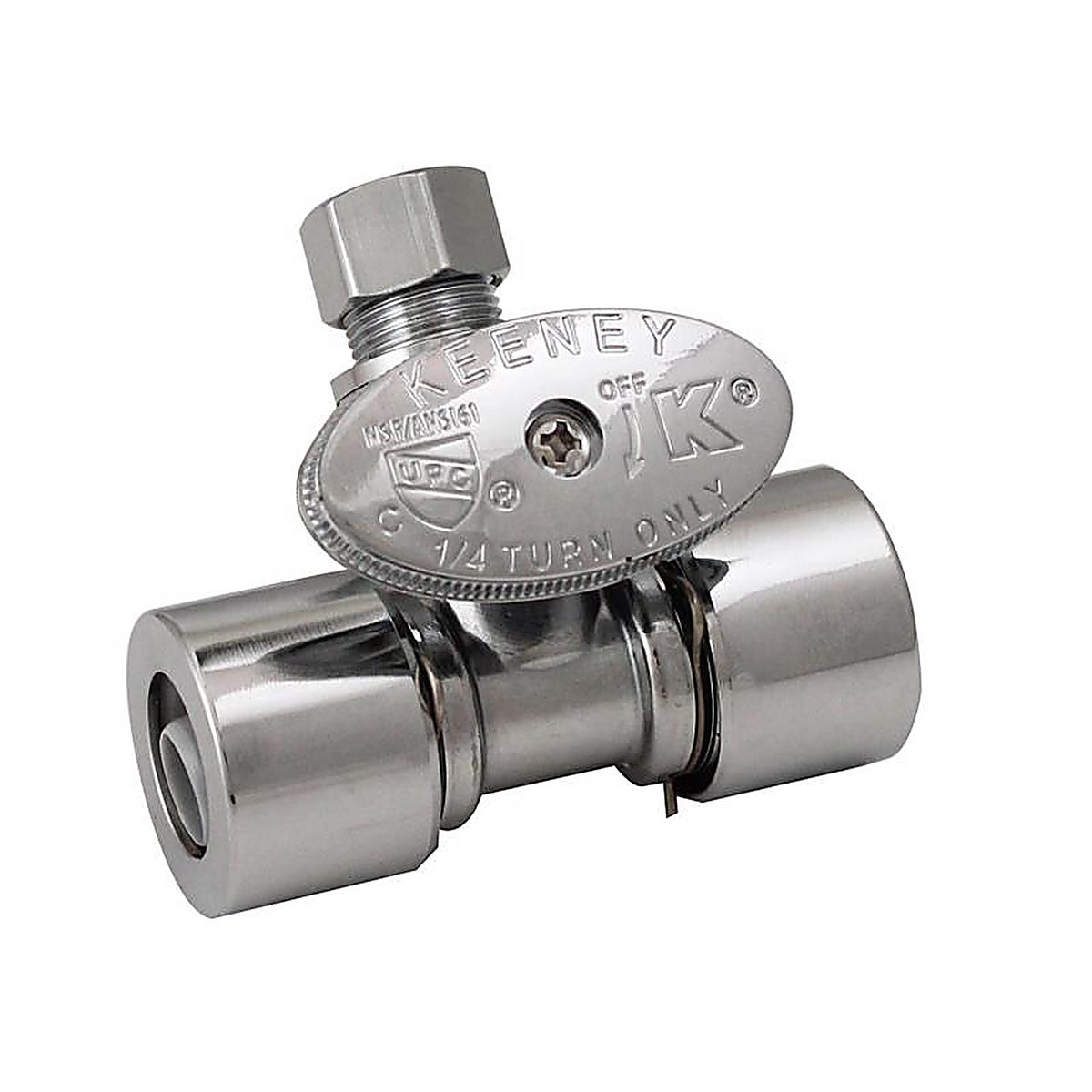 Keeney - K2802PCPO - 1/2 In. Brass Chrome 3/8 In. Shutoff Valve Handle 1 Piece
