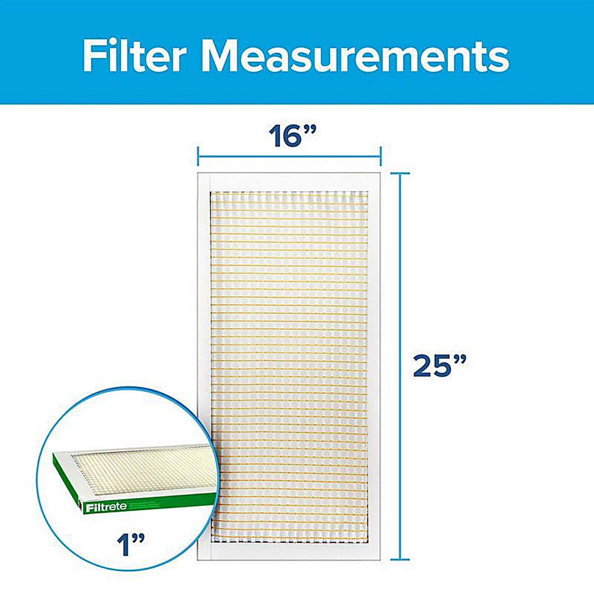 Filtrete - 701-4 - 16 In. W X 25 In. H X 1 In. Polypropylene 700 Mpr Pleated Air Filter 1 Pack