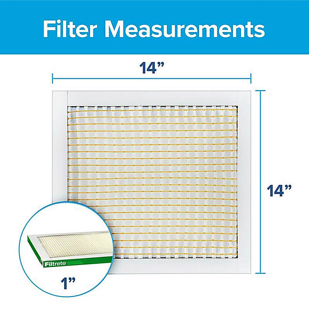 Filtrete - 711-4 - 14 In. W X 14 In. H X 1 In. Polypropylene 700 Mpr Pleated Air Filter 1 Pack