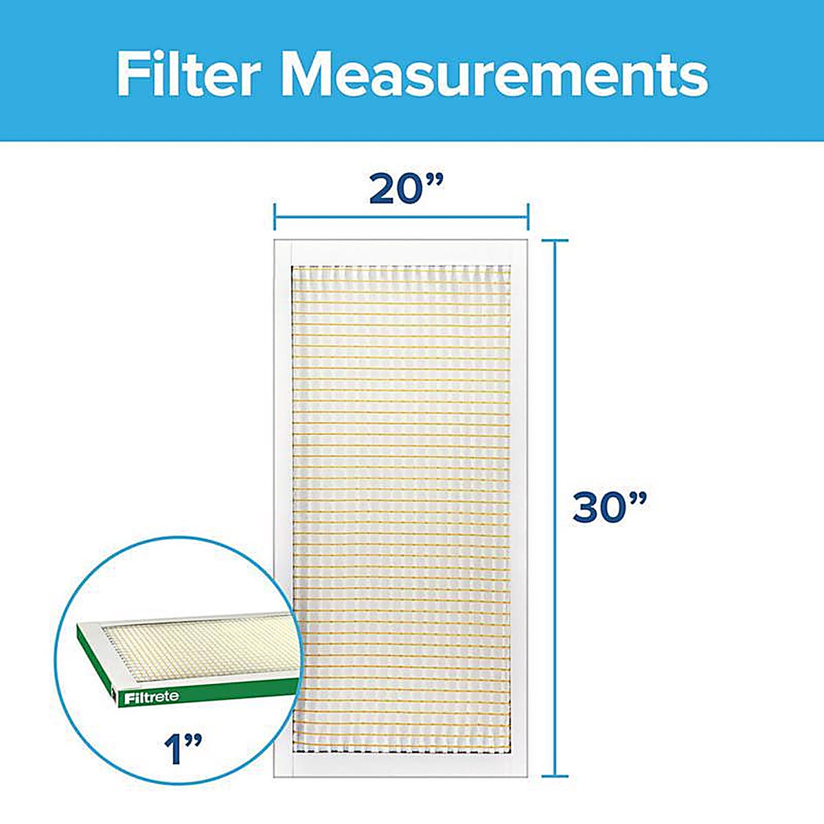 Filtrete - 722-4 - 20 In. W X 30 In. H X 1 In. Polypropylene 700 Mpr Pleated Air Filter 1 Pack