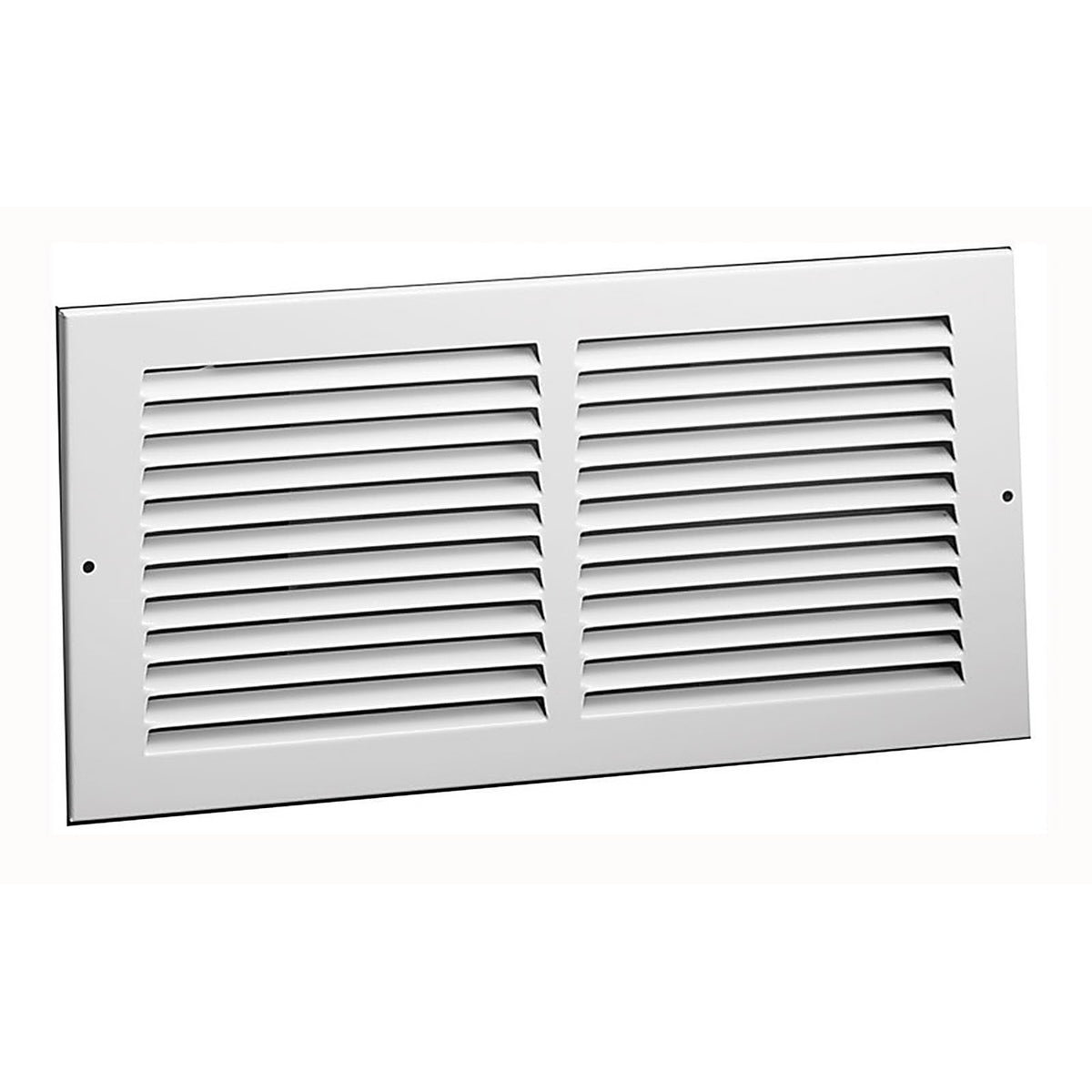Tru Aire C17010X08 8 in. H x 10 in. W 1-Way Powder Coat White Steel Return Air Grille