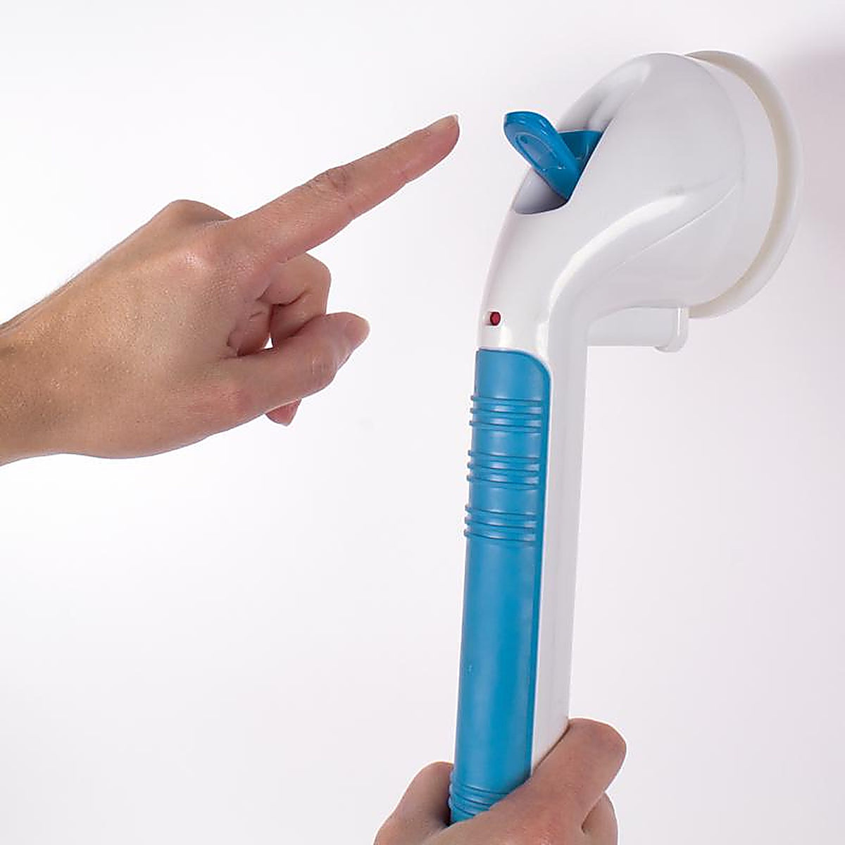 Carex - FGB19600 0000 - Health Brands Ultra Grip Blue/White Grab Bar Plastic 4.5 In. H X 16 In. L