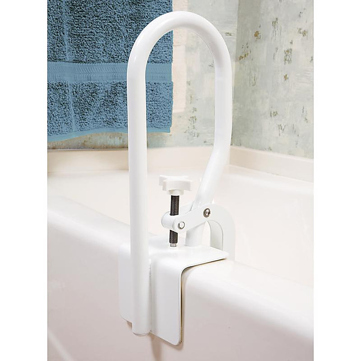 Carex - FGB20400 0000 - Health Brands White Tub Safety Bar Steel 13.5 In. H X 7 In. L