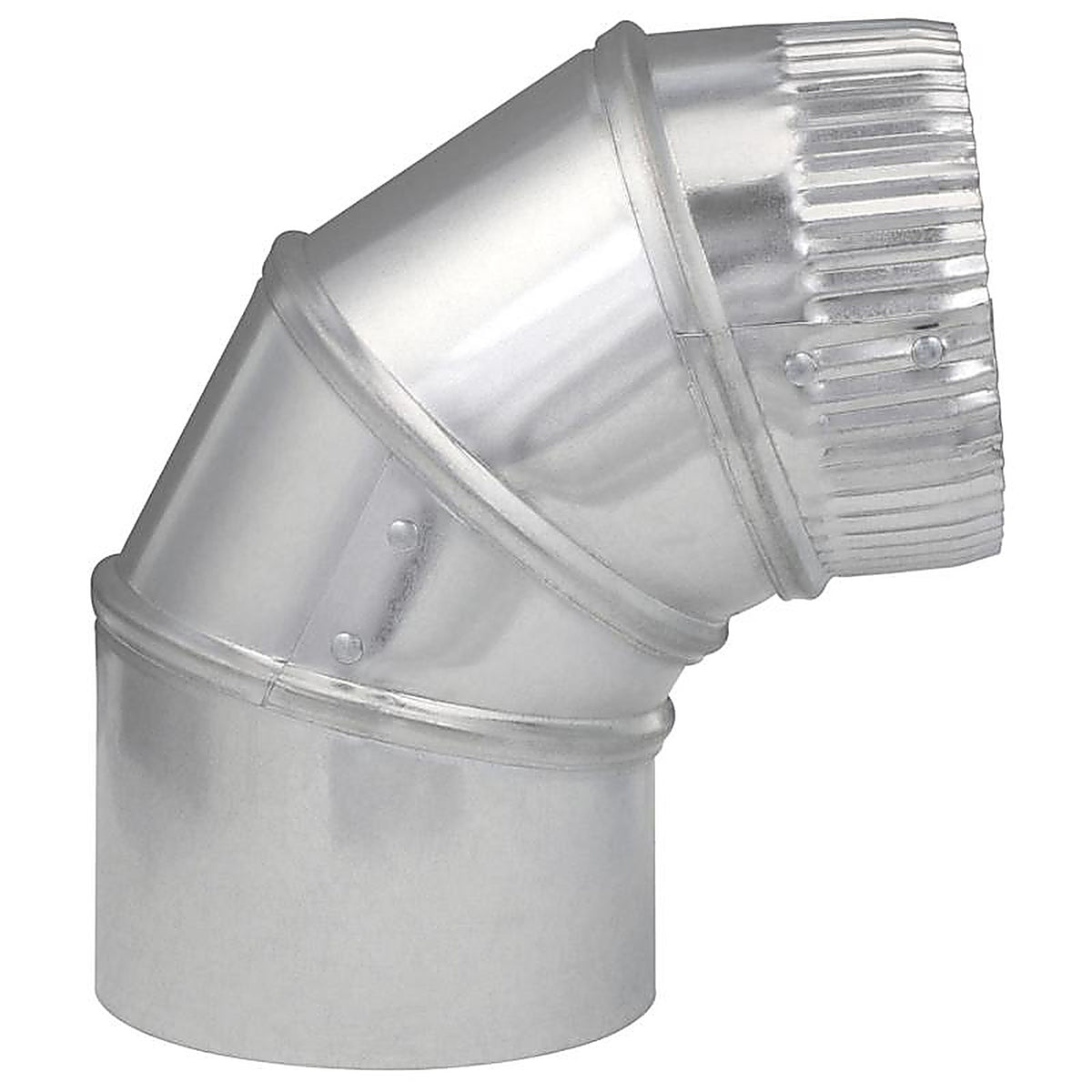 Imperial - GV0283-C - 4 In. D X 4 In. D Adjustable 90 Deg Galvanized Steel Furnace Pipe Elbow