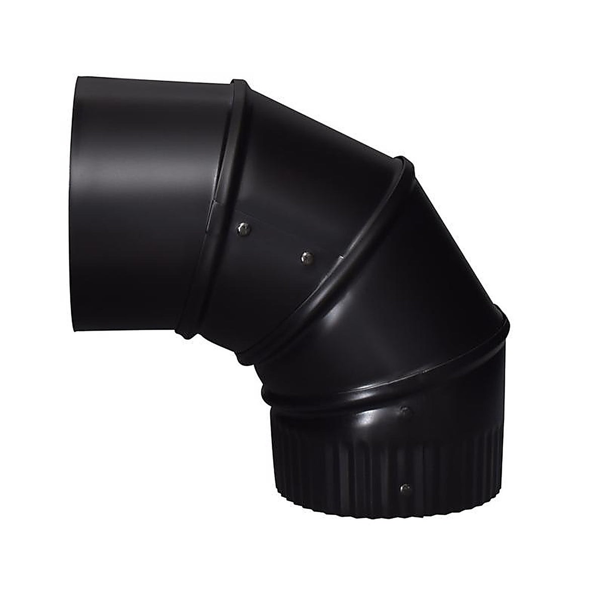 Imperial - BM0012 - 4 In. D X 4 In. D Adjustable 90 Deg Galvanized Steel Stove Pipe Elbow
