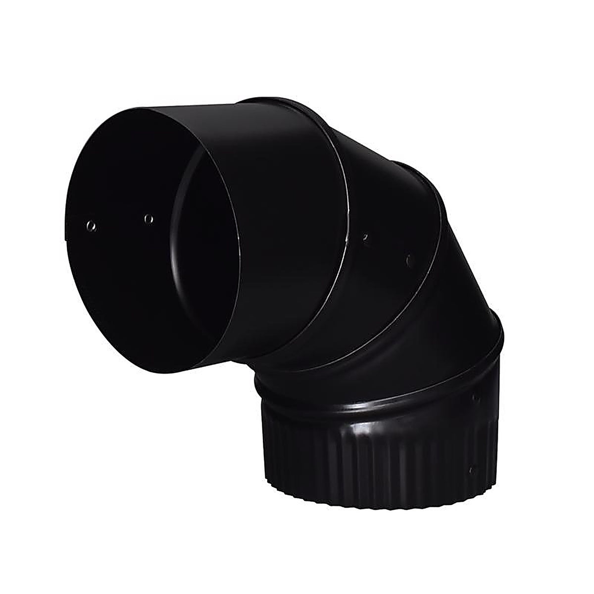 Imperial - BM0012 - 4 In. D X 4 In. D Adjustable 90 Deg Galvanized Steel Stove Pipe Elbow