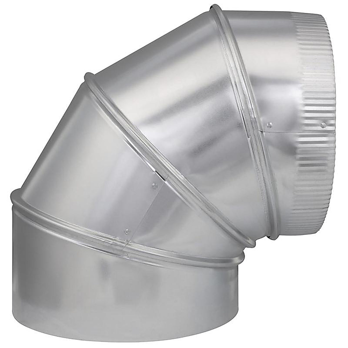 Imperial - GV0308 - 10 In. D X 10 In. D Adjustable 90 Deg Galvanized Steel Stove Pipe Elbow