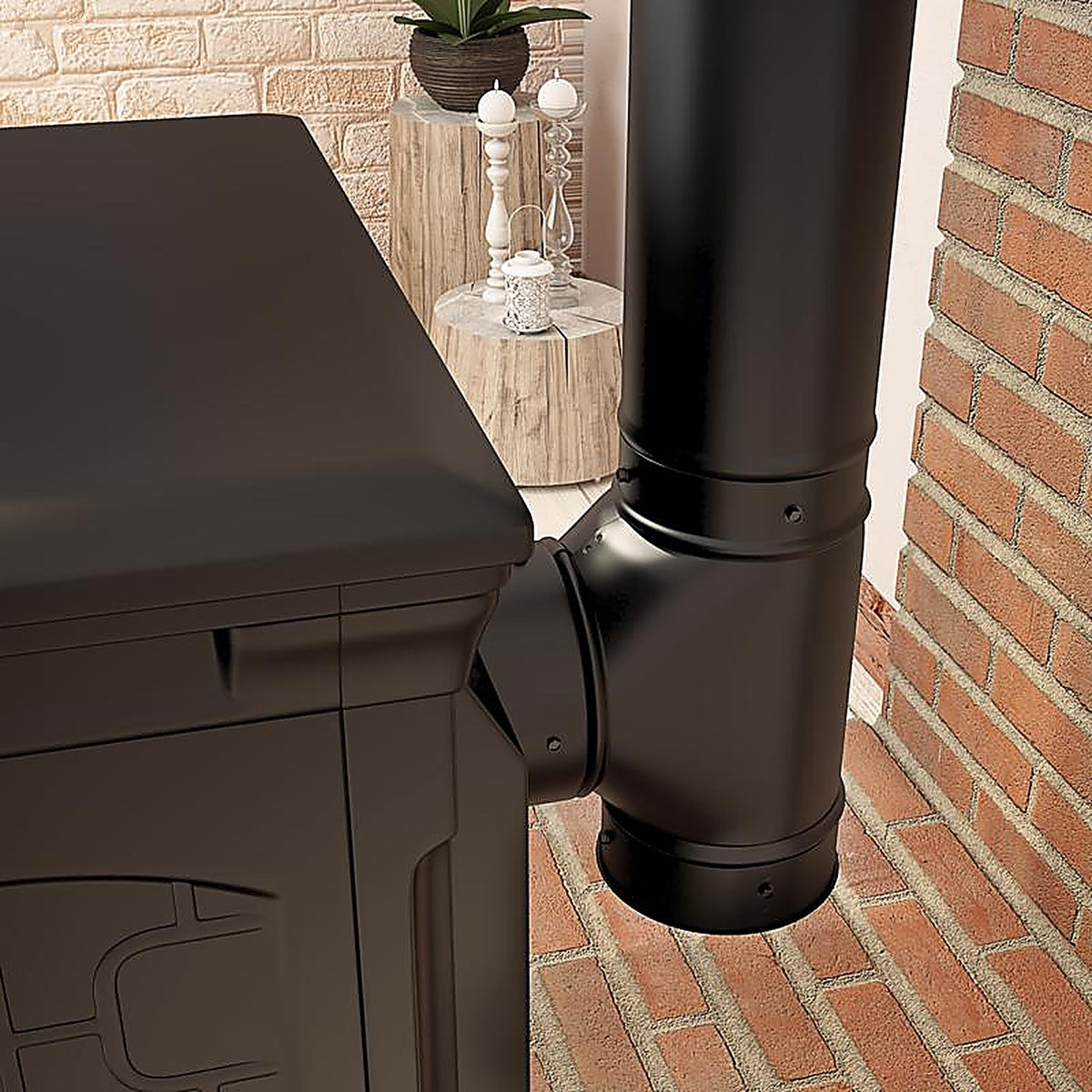 Imperial - BM0149 - 4 In. D Steel Crimped Stove Pipe Cap