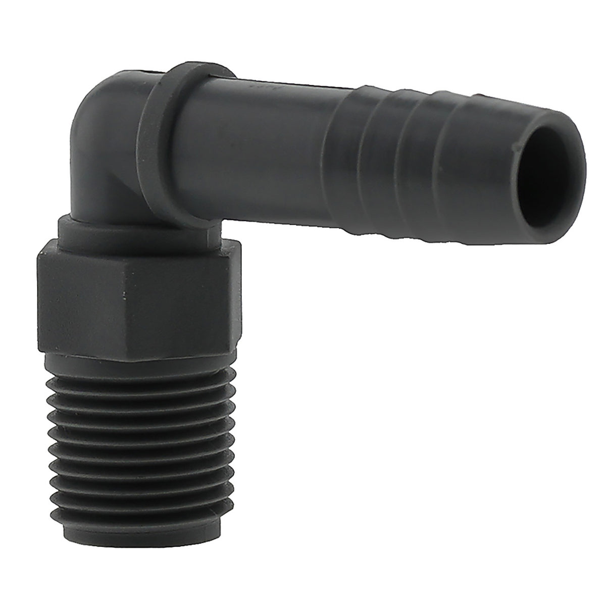 Boshart Industries UPPME-05 1/2 in. Insert in. X 1/2 in. D MPT Polypropylene 90 Degree Elbow 10 pk