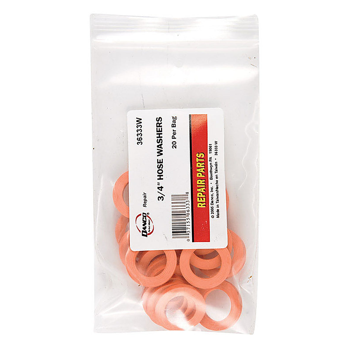 Danco - 36333W - 3/4 In. D Rubber Washer 20 Pack