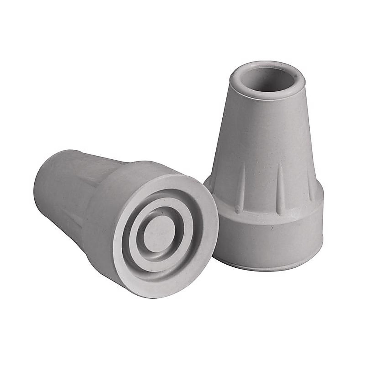 Carex - FGA71600 0000 - Health Brands Gray Crutch Tips Rubber/Stainless Steel 7/8 In. H X 3/4 In. L