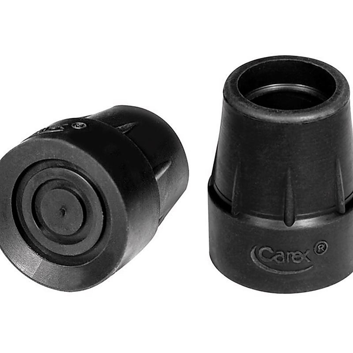 Carex - FGA71700 0000 - Health Brands Black Quad Cane Tips Rubber/Stainless Steel
