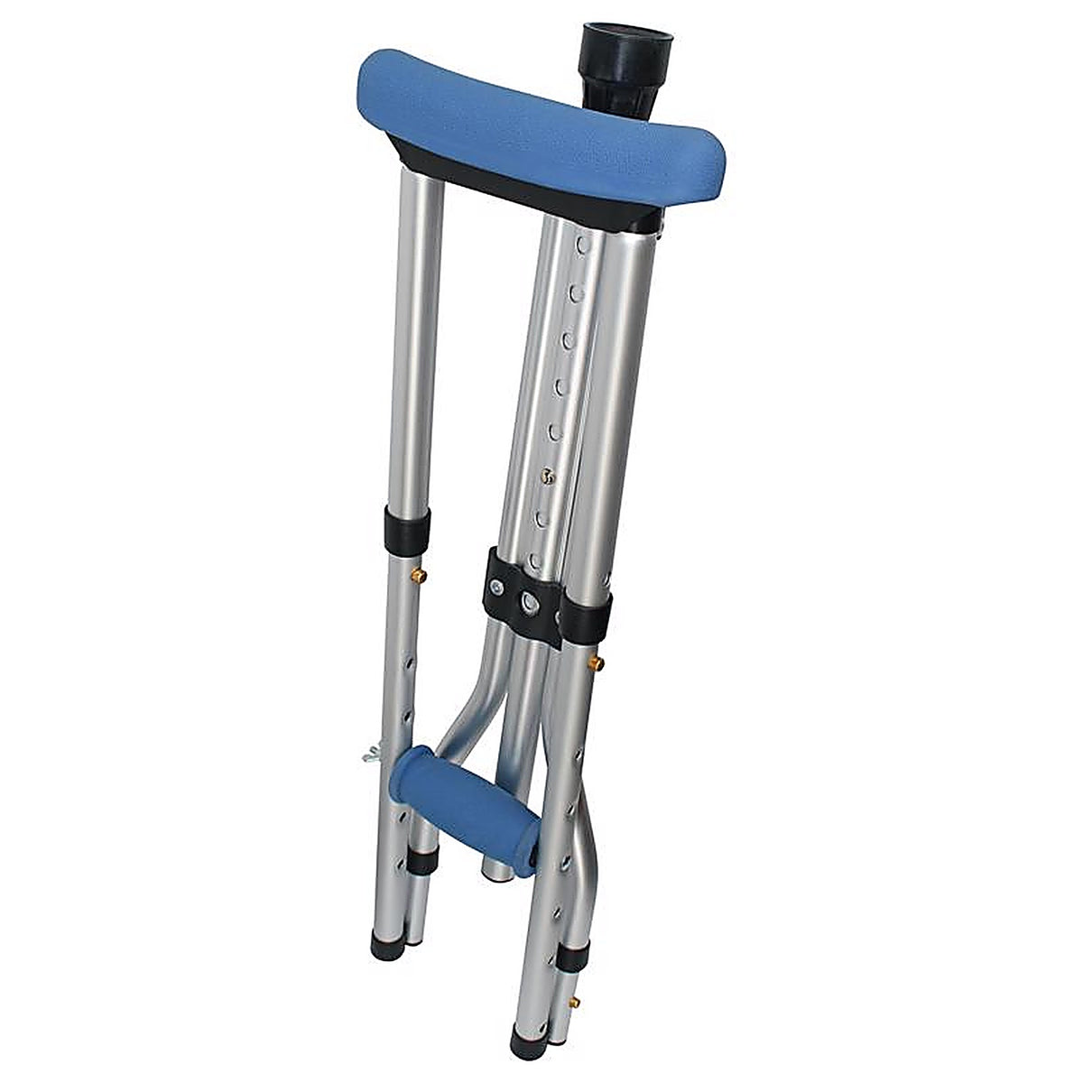 Carex - FGA99500 0000 - Health Brands Blue Folding Crutches Aluminum/Plastic 58 In. H X 8 In. L