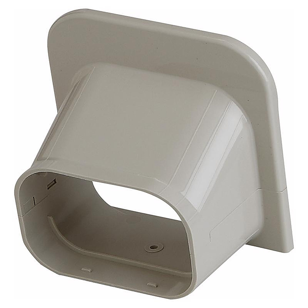 Slimduct - 86134 - Line Set Covers 5.38 In. W X 5.38 In. H Ivory